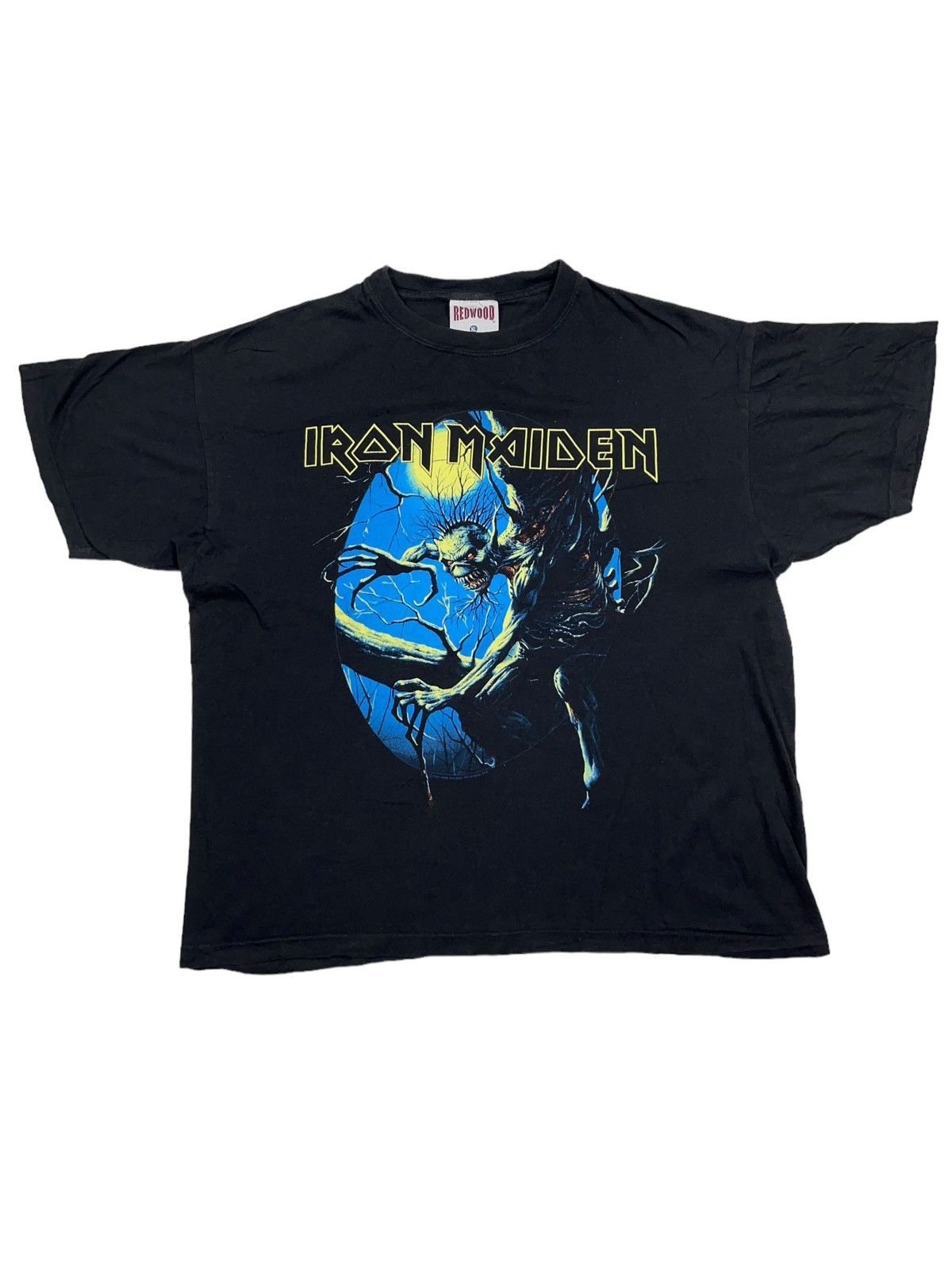 Iron Maiden X Vintage Vintage 1992 Iron Maiden Fear Darkness T-Shirts, Hoodie, Sweatshirt