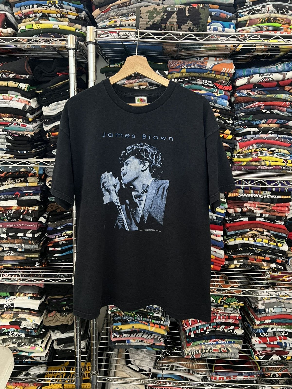 Band Tees 2001 James Brown Soul Funk Tour Tee New Orleans Hoodie, Sweatshirt | PodTeesHub.com