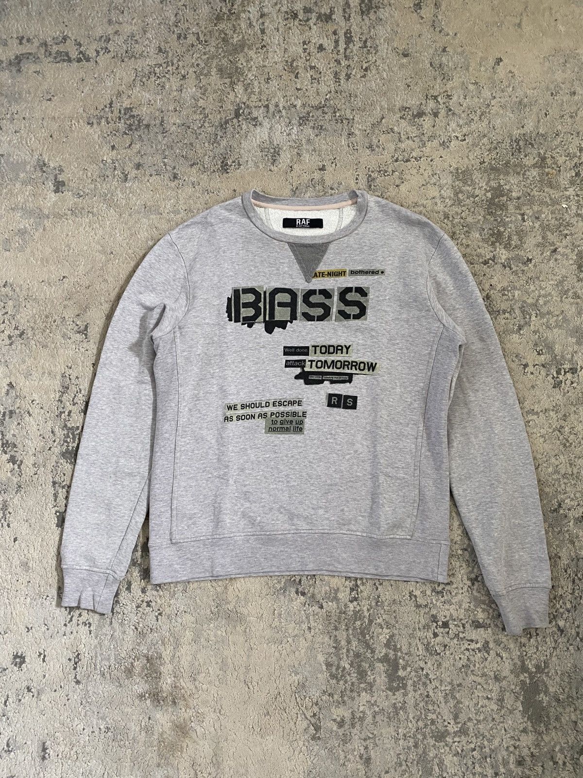 Simons Raf By Raf Simons Bass Graphic Sweatshirt T-Shirts, Hoodie | PodTeesHub.com