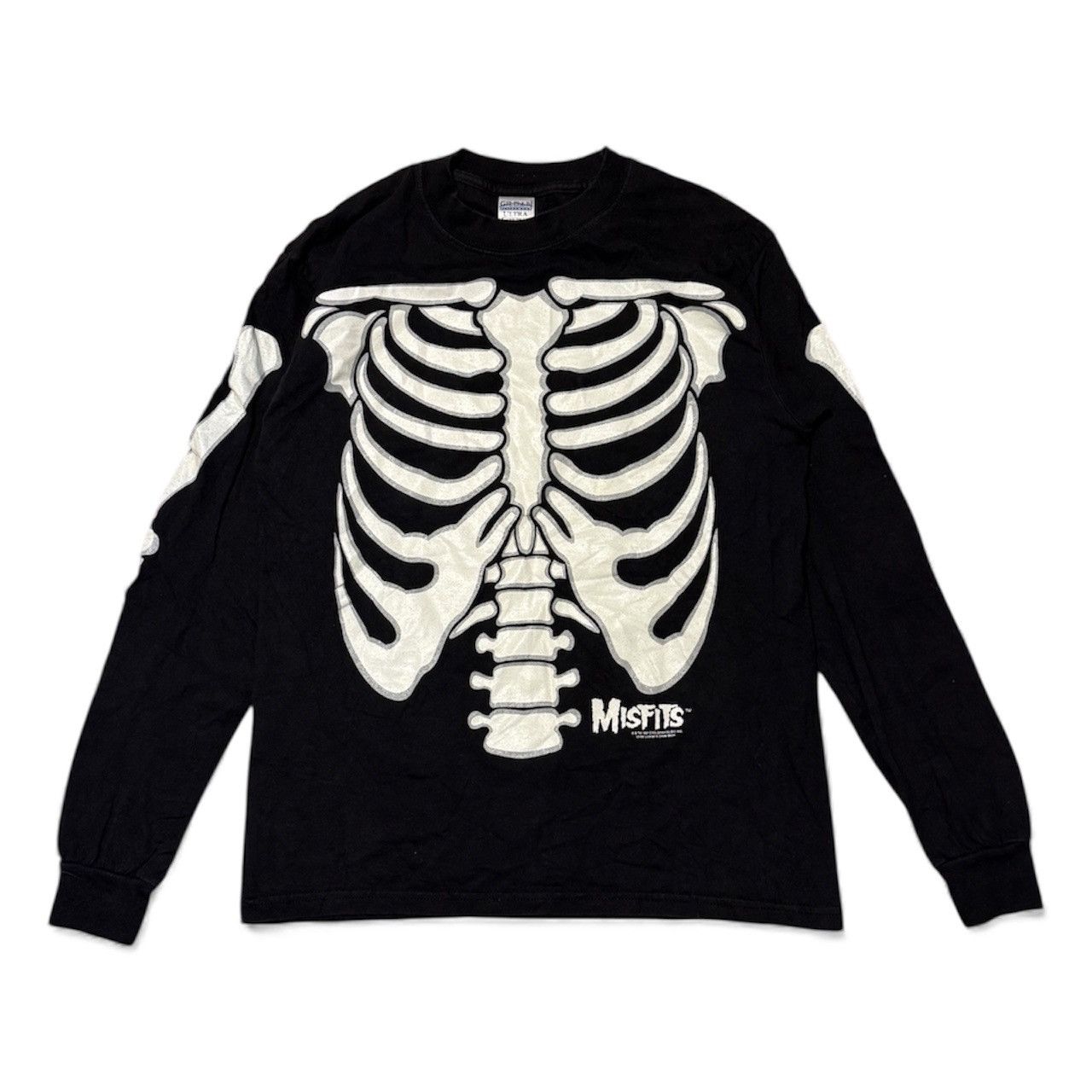 Vintage 1997 Misfits Skeleton All Over Print Longsleeve T-Shirts, Hoodie, Sweatshirt | PodTeesHub.com