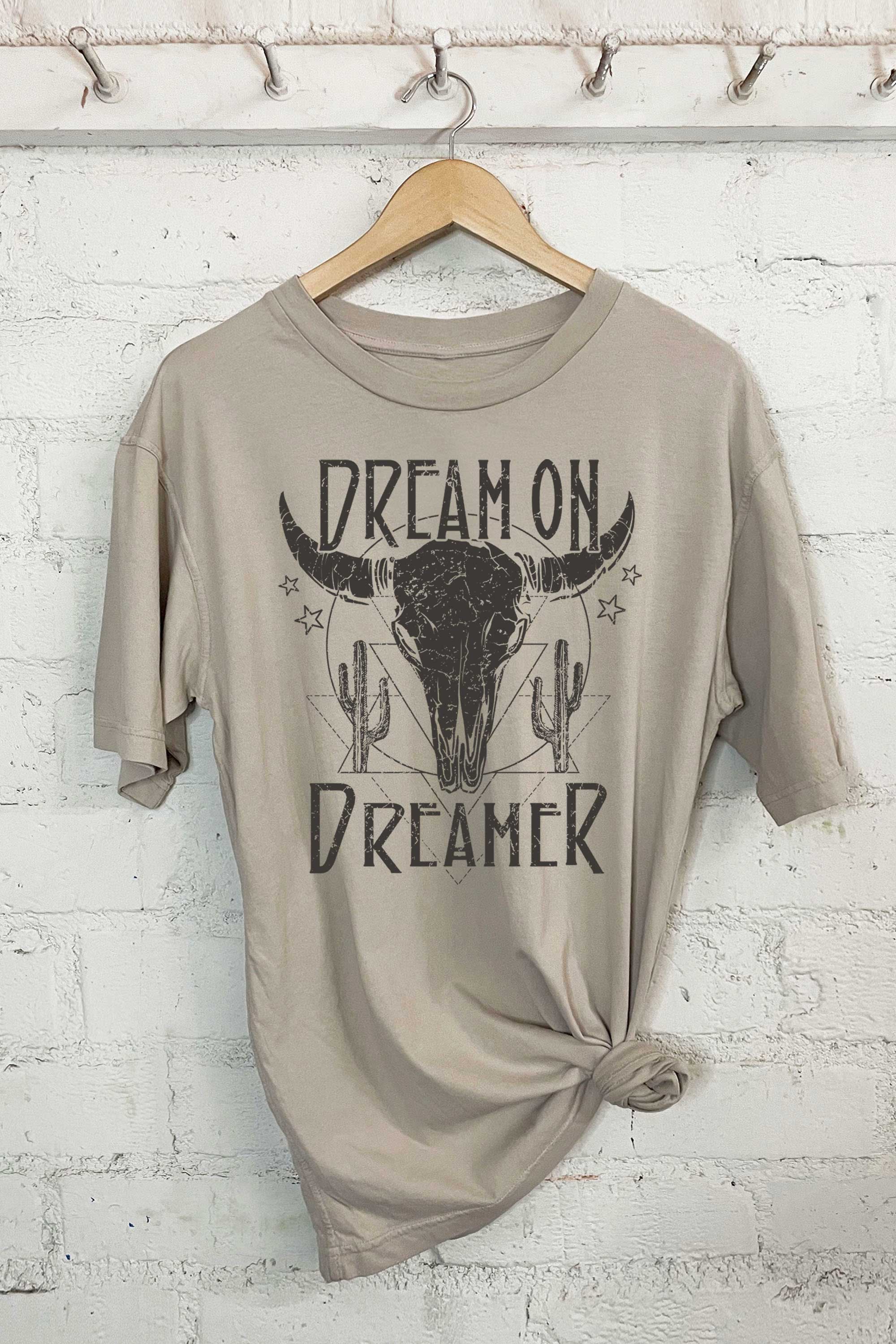 Dream On Dreamer-Oversized Tee Hoodie, Sweatshirt | PodTeesHub.com