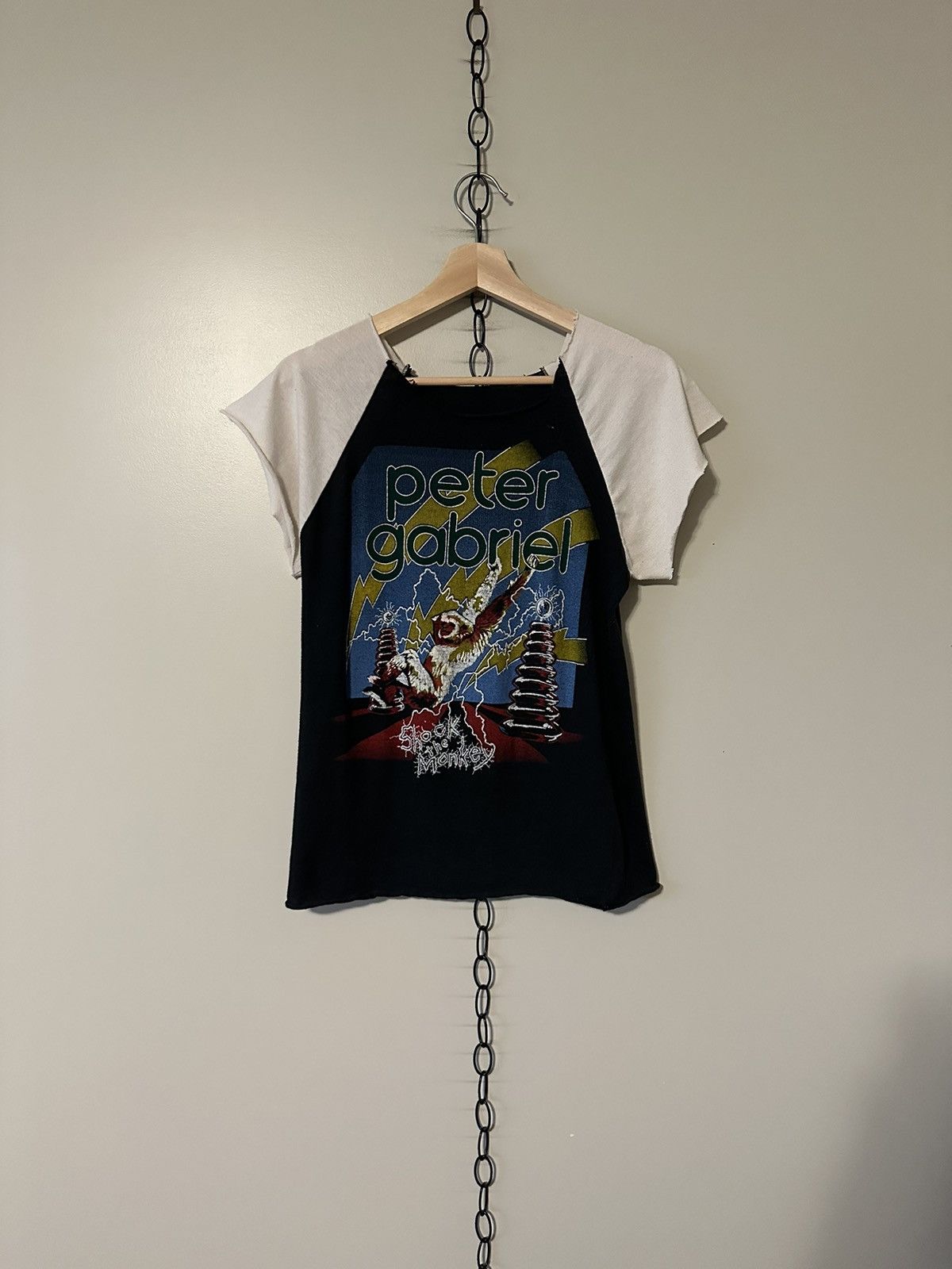 Vintage 1982 Peter Gabriel Shock The Monkey Concert T Shirt Hoodie, Sweatshirt | PodTeesHub.com
