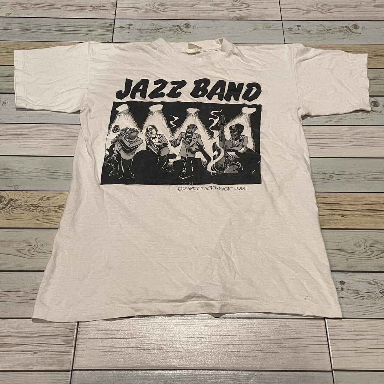 Vintage 90 S Jazz Band Tour Concert Tee Hoodie, Sweatshirt | PodTeesHub.com