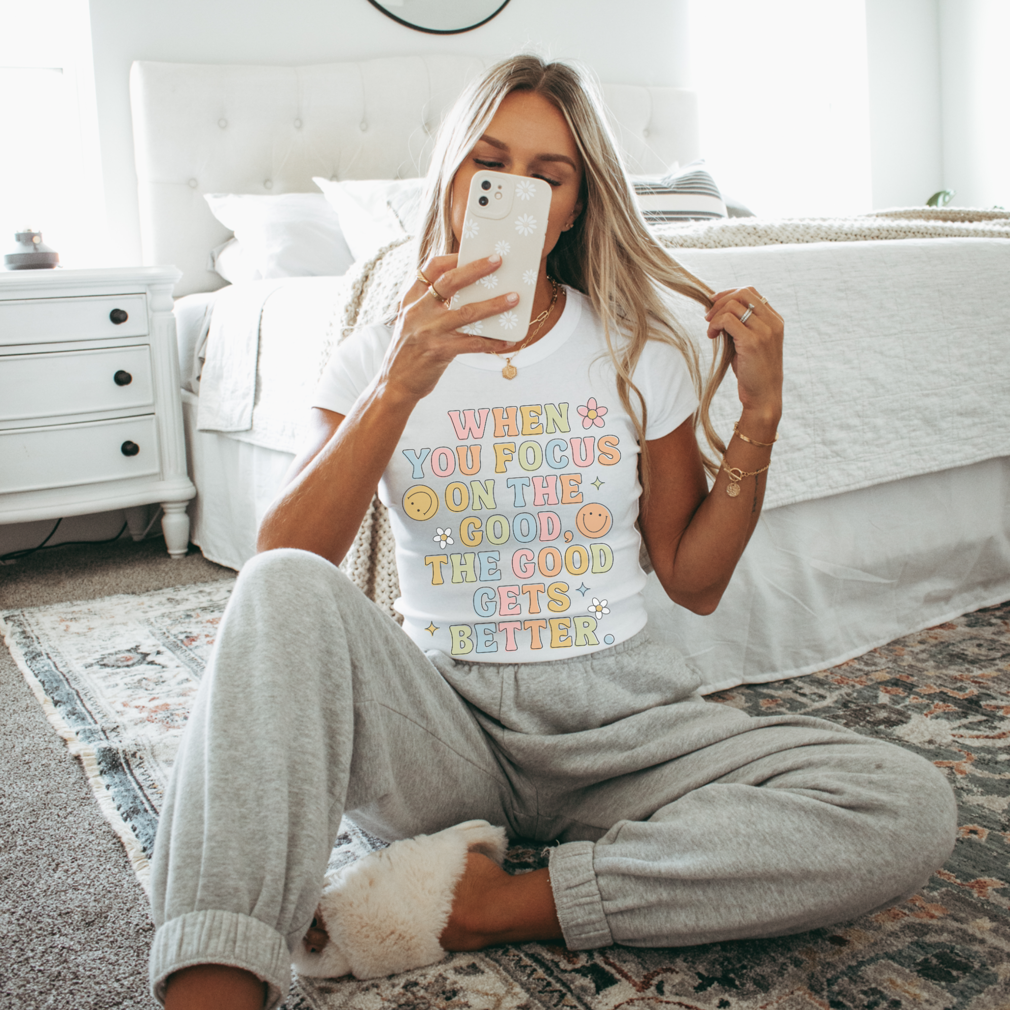 When You Focus On the Good Graphic Tee Hoodie, Sweatshirt | PodTeesHub.com