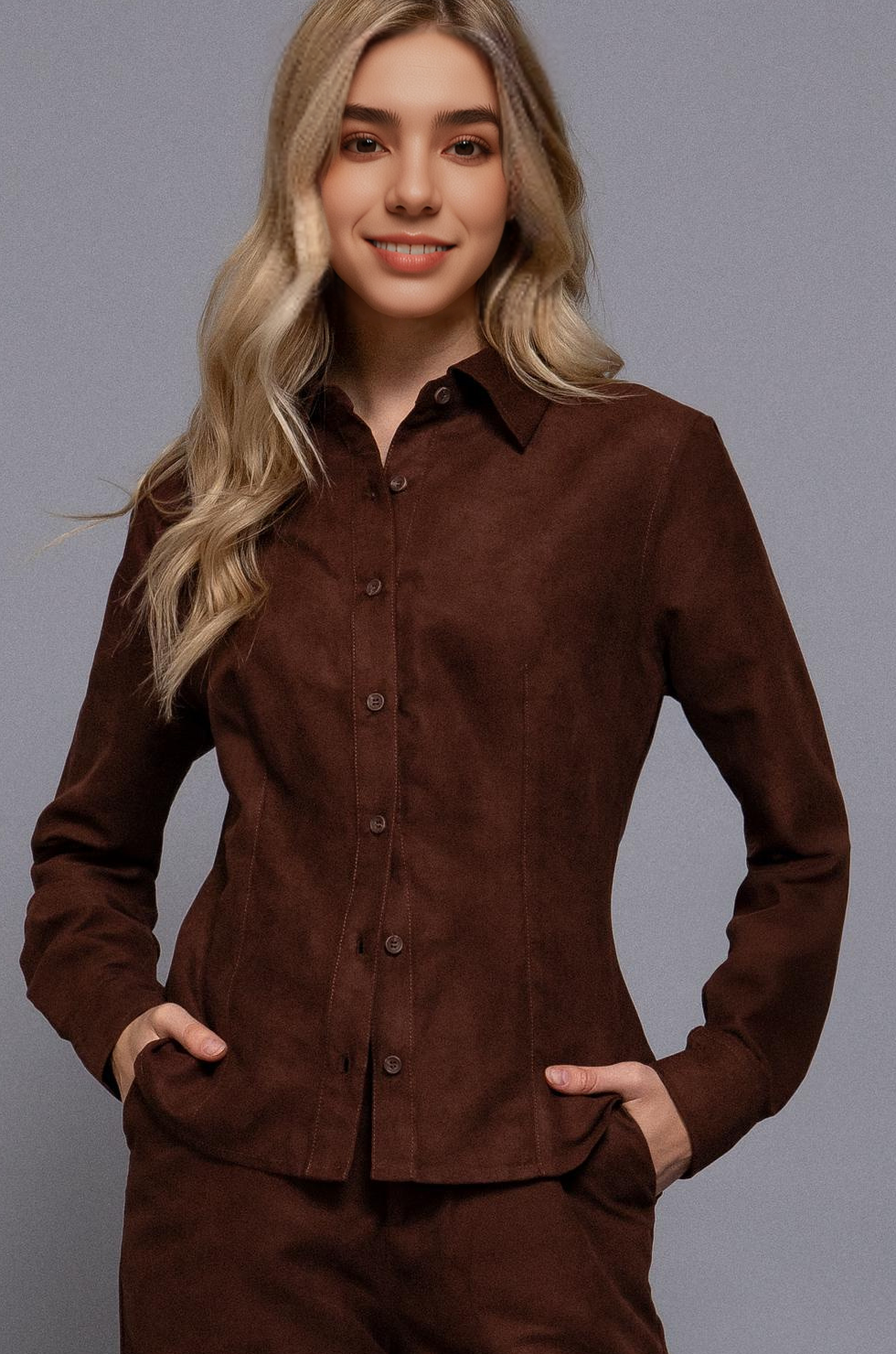 .0829 Long Sleeve Lined Seam Detail Faux Suede Woven Shirt SI-2870 Hoodie, Sweatshirt | PodTeesHub.com