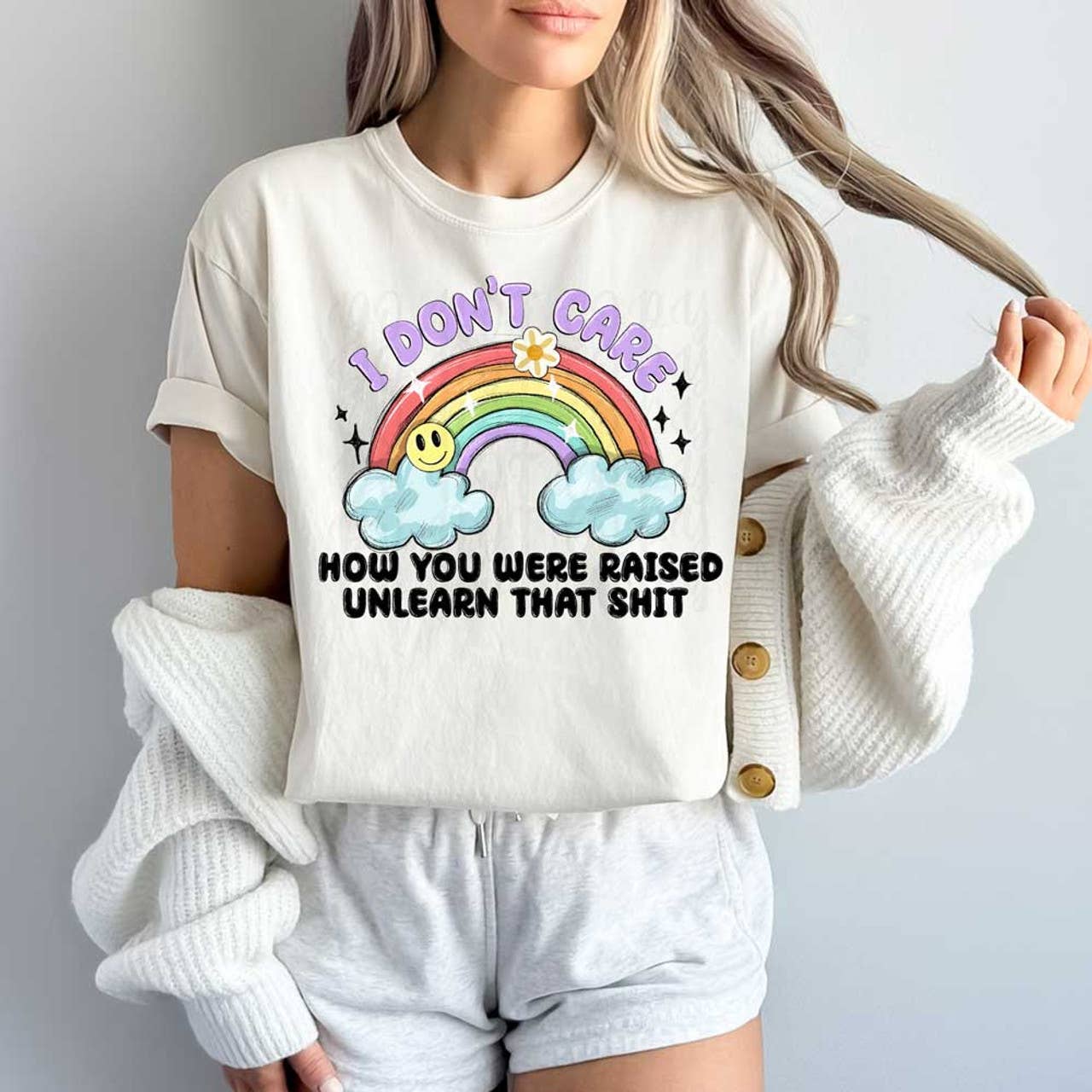 I Don't Care How You Were Raised Pigment Dyed Tee Hoodie, Sweatshirt | PodTeesHub.com