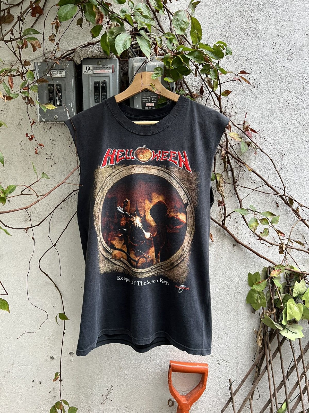 Band Tees 2005 Helloween Keeper Of The Keys Embroidered Metal Tee Hoodie, Sweatshirt | PodTeesHub.com