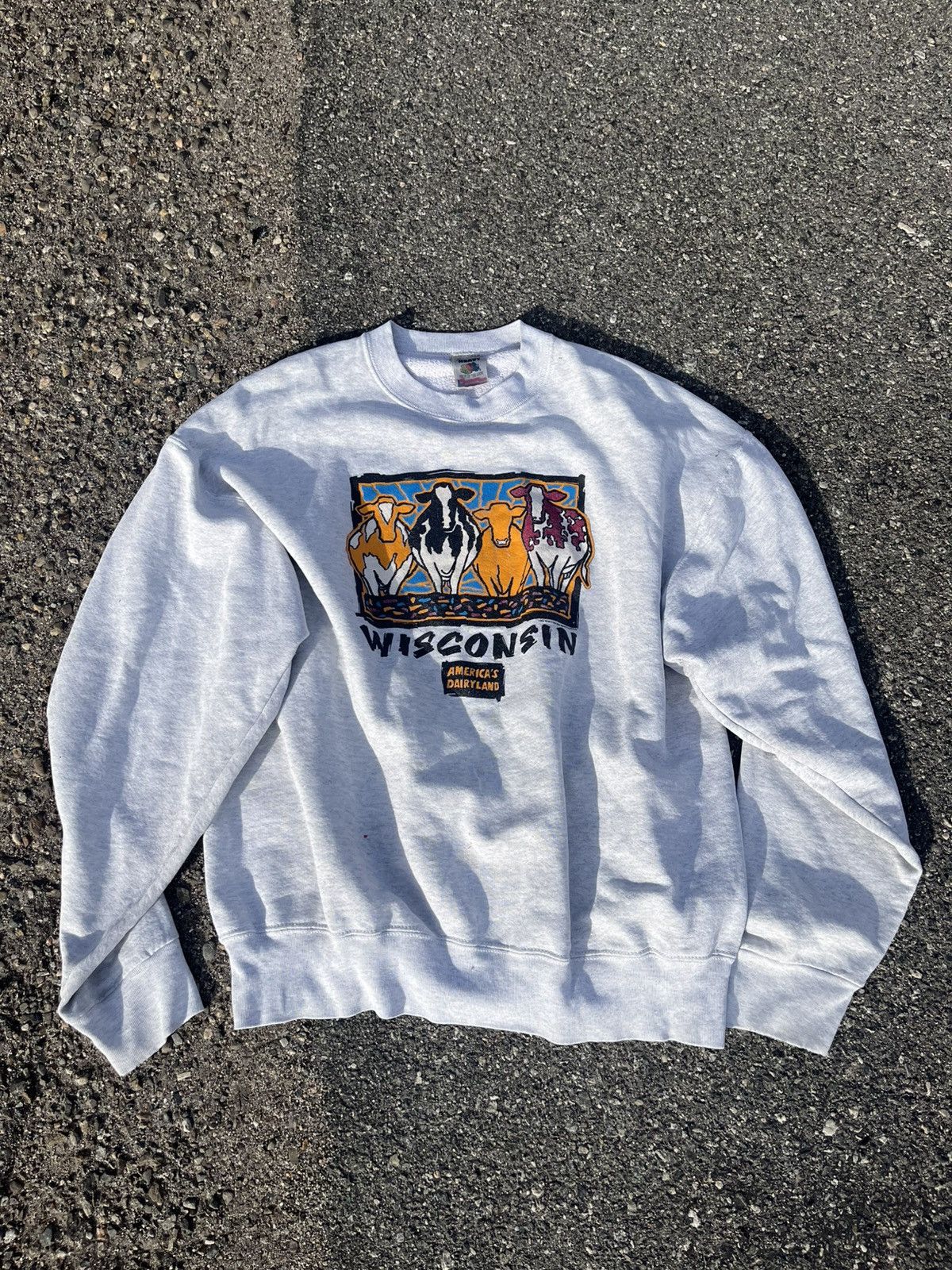 Vintage 90s Cow Animal Crewneck T-Shirts, Hoodie, Sweatshirt | PodTeesHub.com
