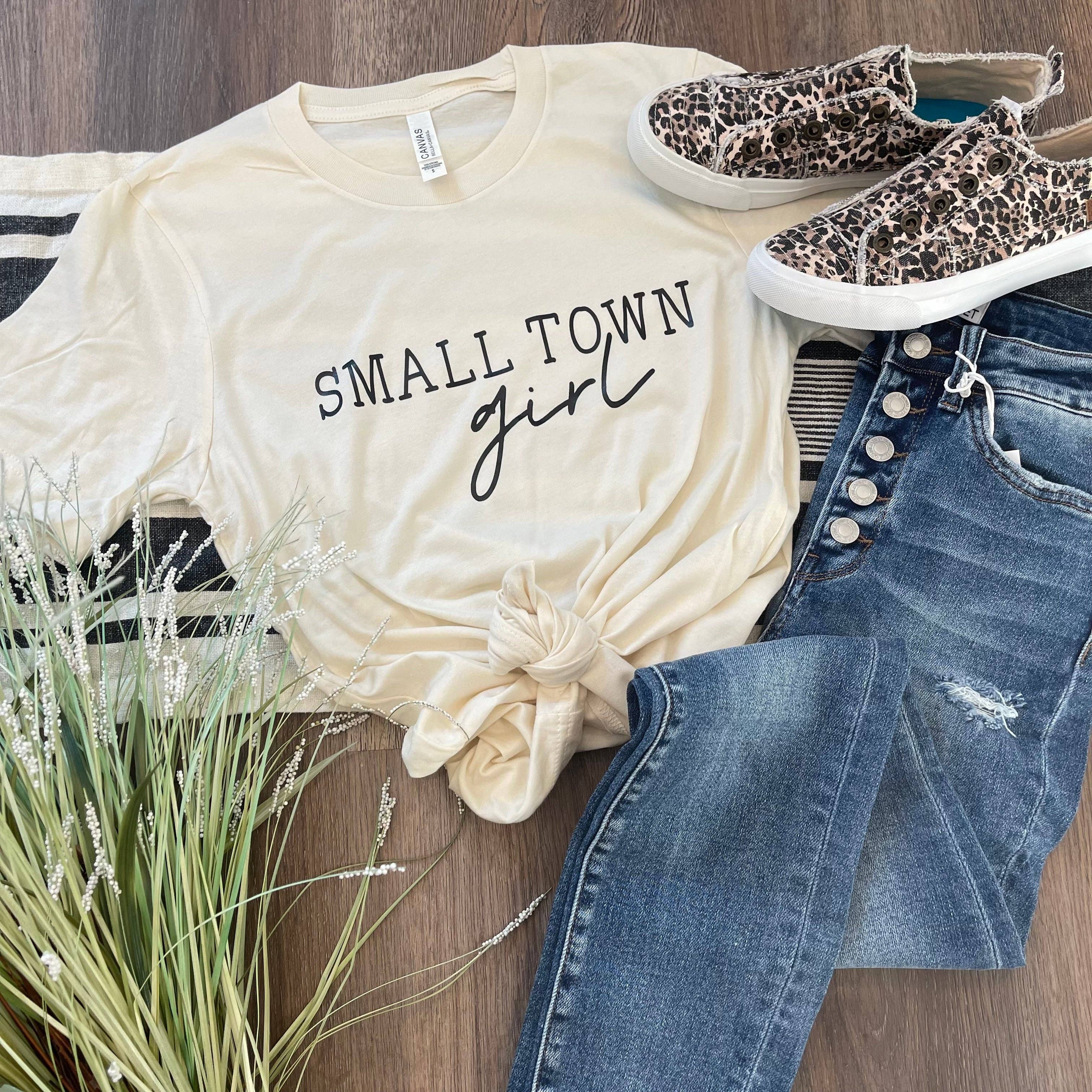 Small Town Girl Tee Hoodie, Sweatshirt | PodTeesHub.com