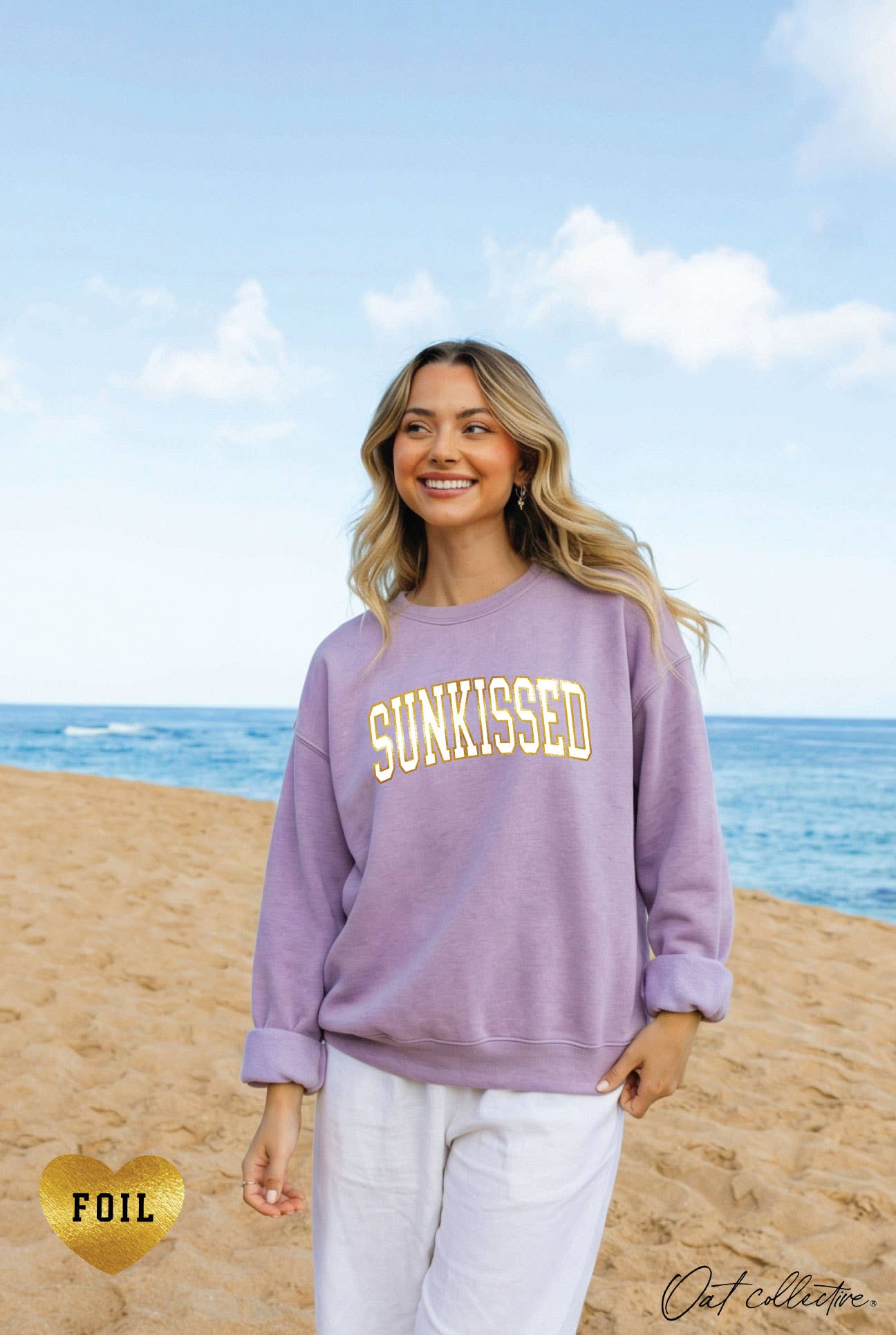 Sunkissed Foil  Graphic Sweatshirt T-Shirts, Hoodie | PodTeesHub.com