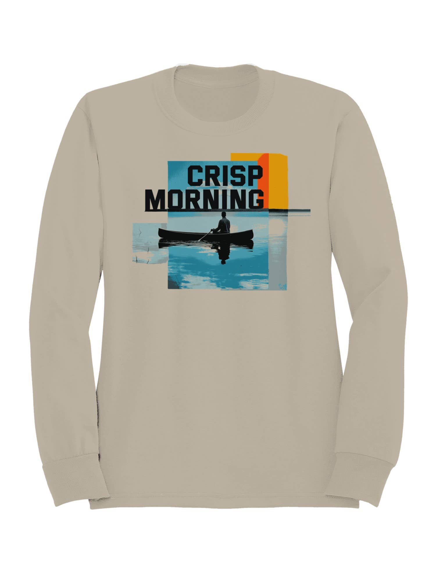 Crisp Morning Canoe Adventure Men's Sweatshirt T-Shirts, Hoodie | PodTeesHub.com
