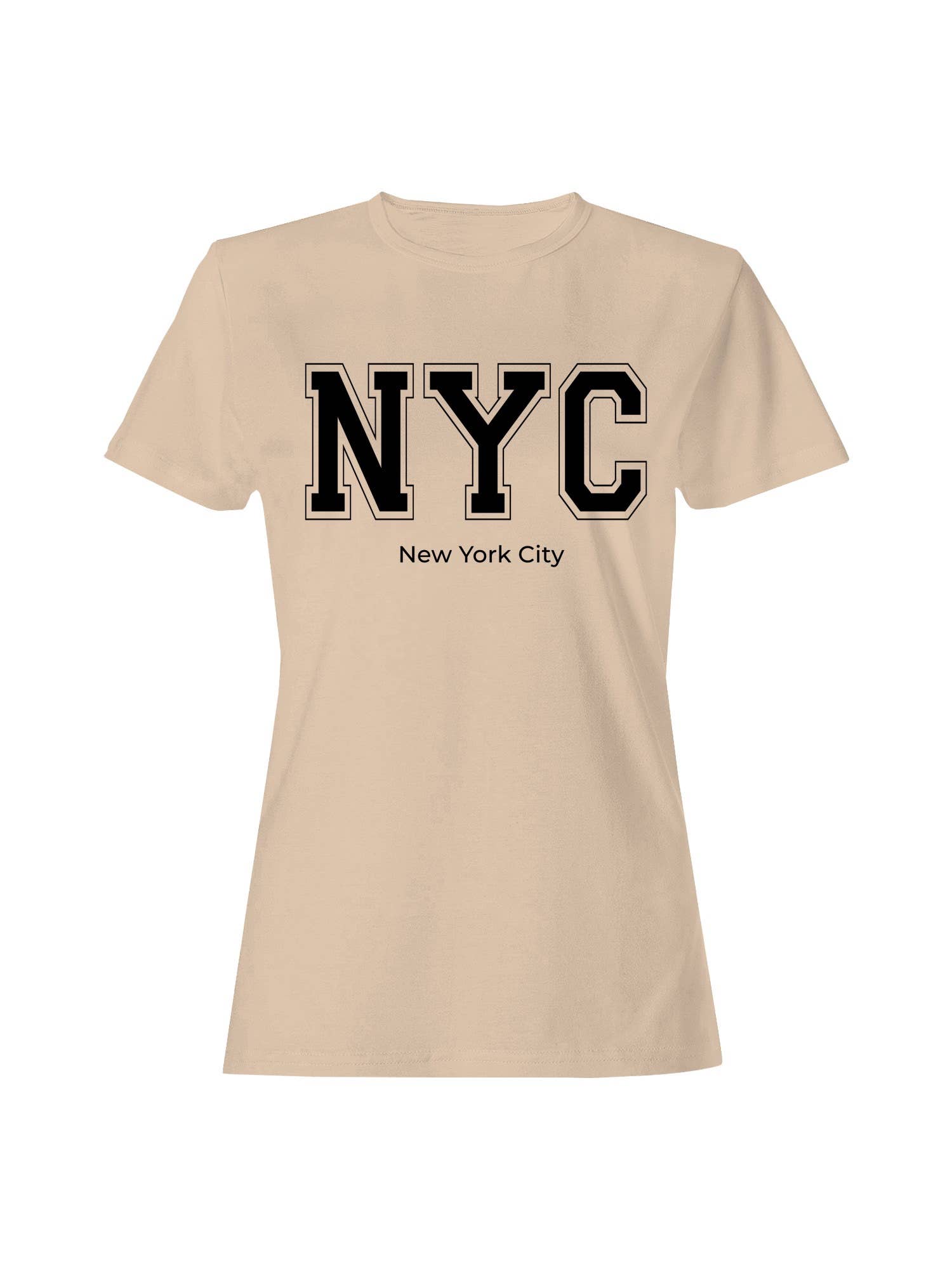 Nyc Typography Graphic Women's T-Shirt Hoodie, Sweatshirt | PodTeesHub.com