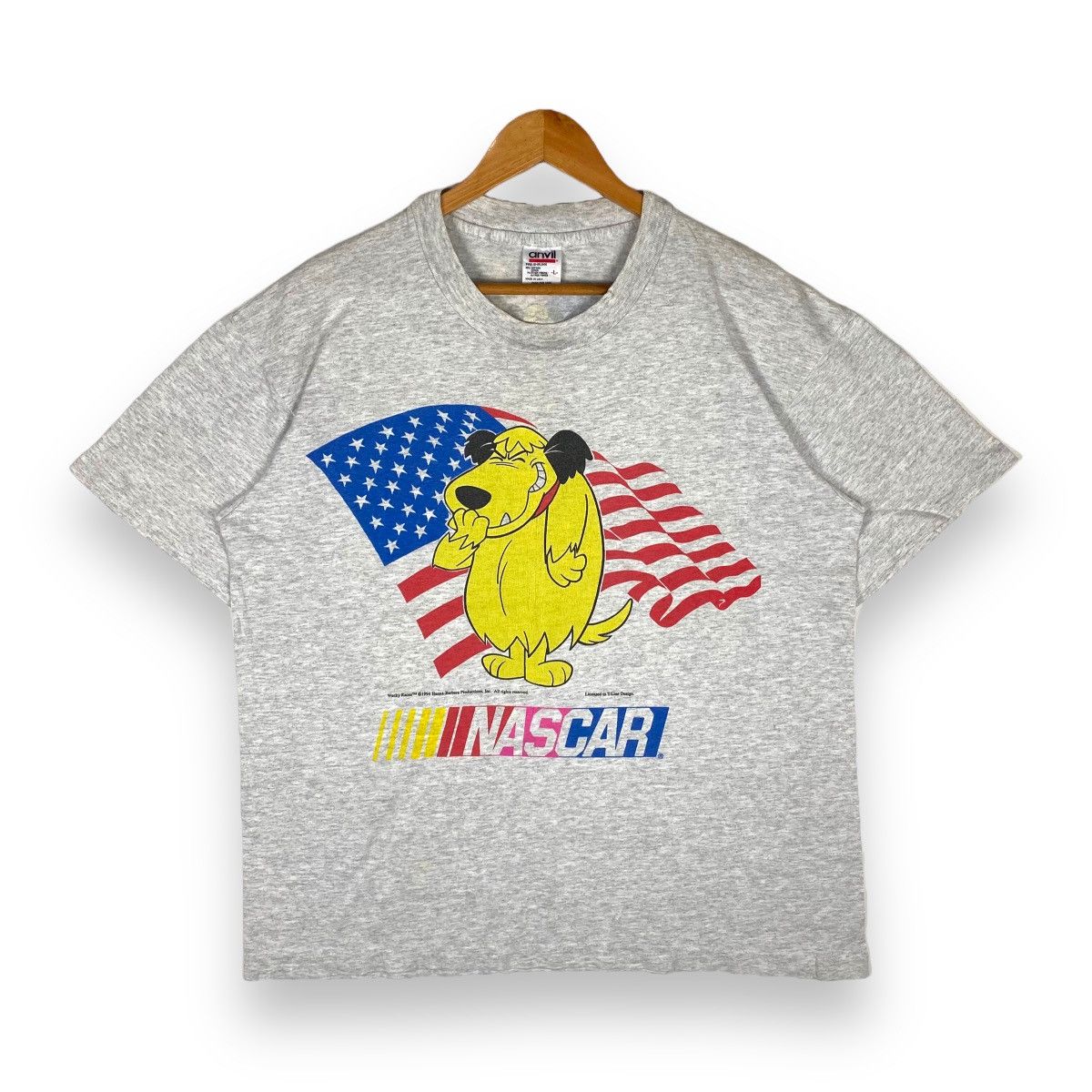 Vintage 90 S Nascar United States Wacky Races Cartoon Tee Hoodie, Sweatshirt | PodTeesHub.com