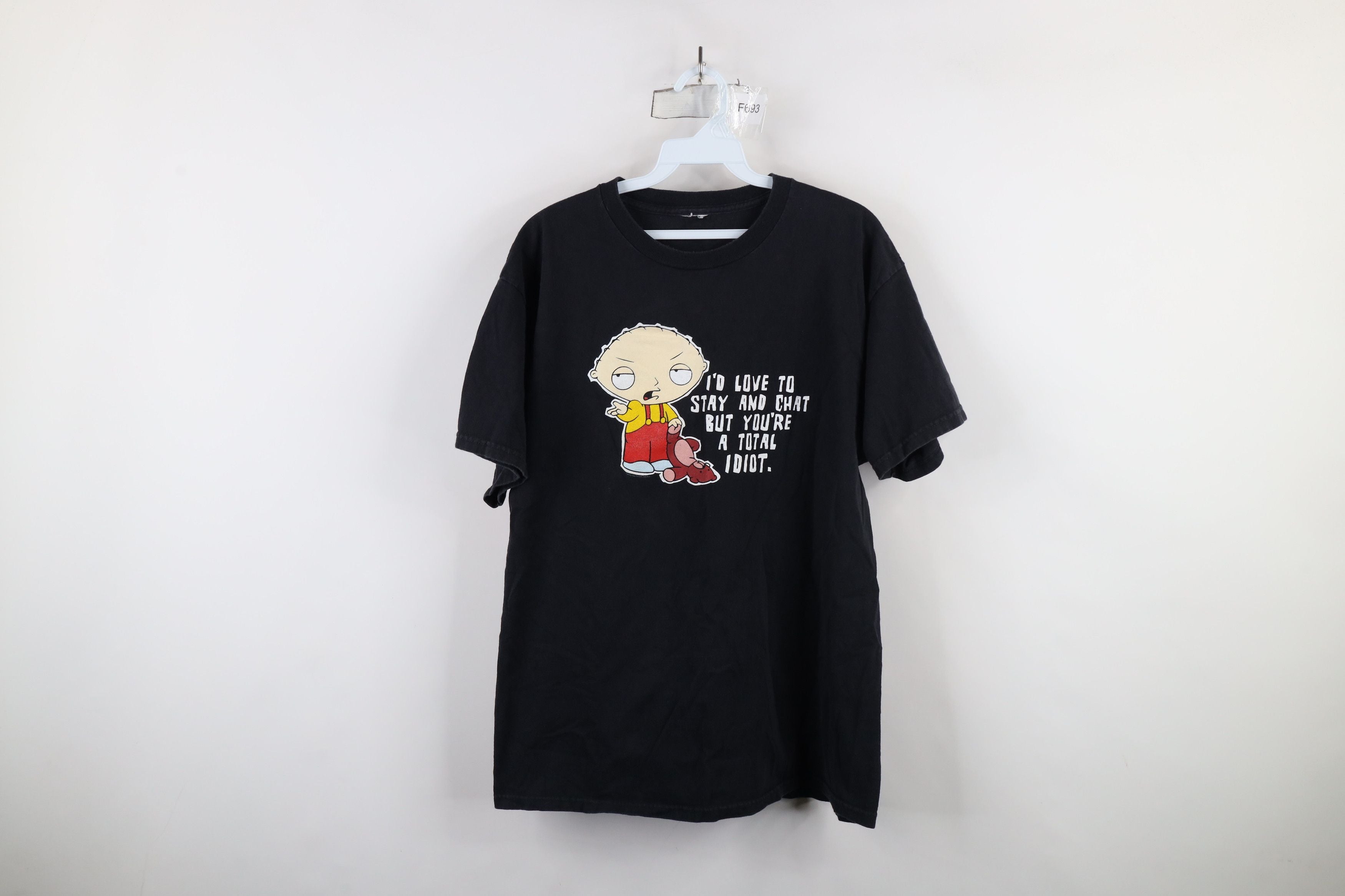 Vintage Y2k 2005 Family Guy Stewie You Re An Idiot T Shirt Hoodie, Sweatshirt | PodTeesHub.com