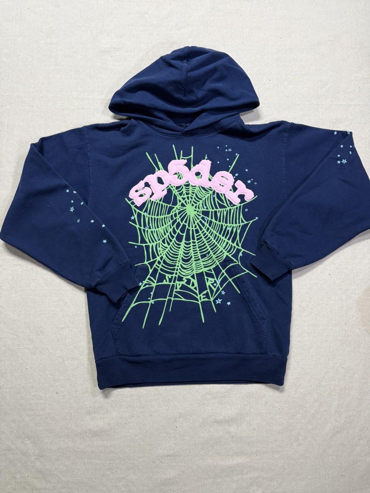 Sp5der Og Web Hoodie Navy T-Shirts, Sweatshirt | PodTeesHub.com