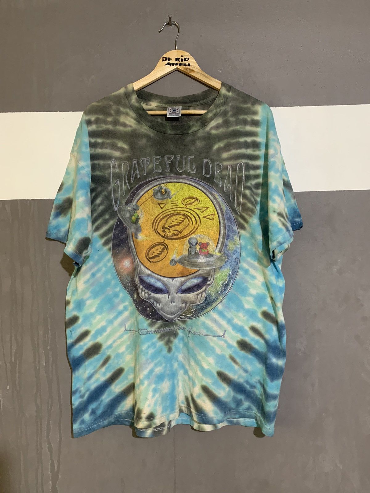 Grateful Dead X Vintage 1996 Tie Dye Grateful Dead Encounter Your Face Tee Hoodie, Sweatshirt | PodTeesHub.com