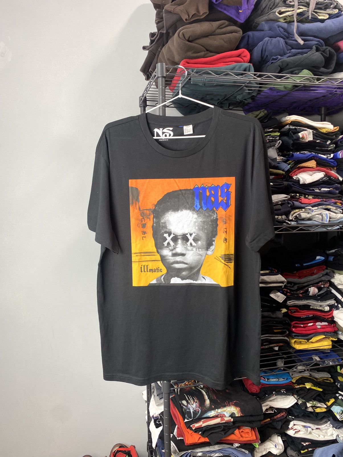 Rap Tees X Vintage Nas Nasir Album Promo T Shirt Hip Hop Y2k Hype Hoodie, Sweatshirt | PodTeesHub.com