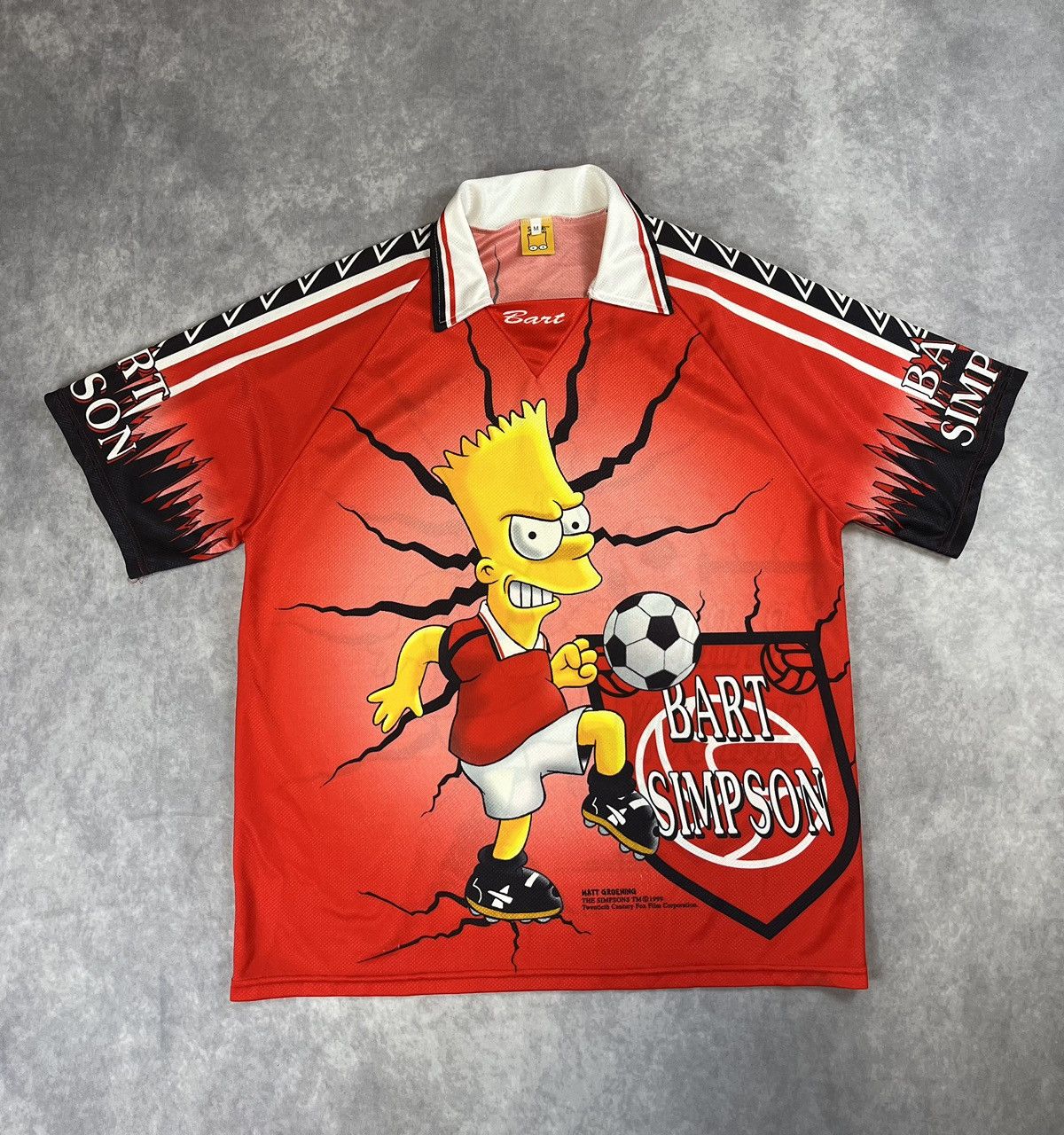 Vintage Matt Groening The Simpsons 1999 2000 Bart Simpson Jersey T-Shirts, Hoodie, Sweatshirt | PodTeesHub.com