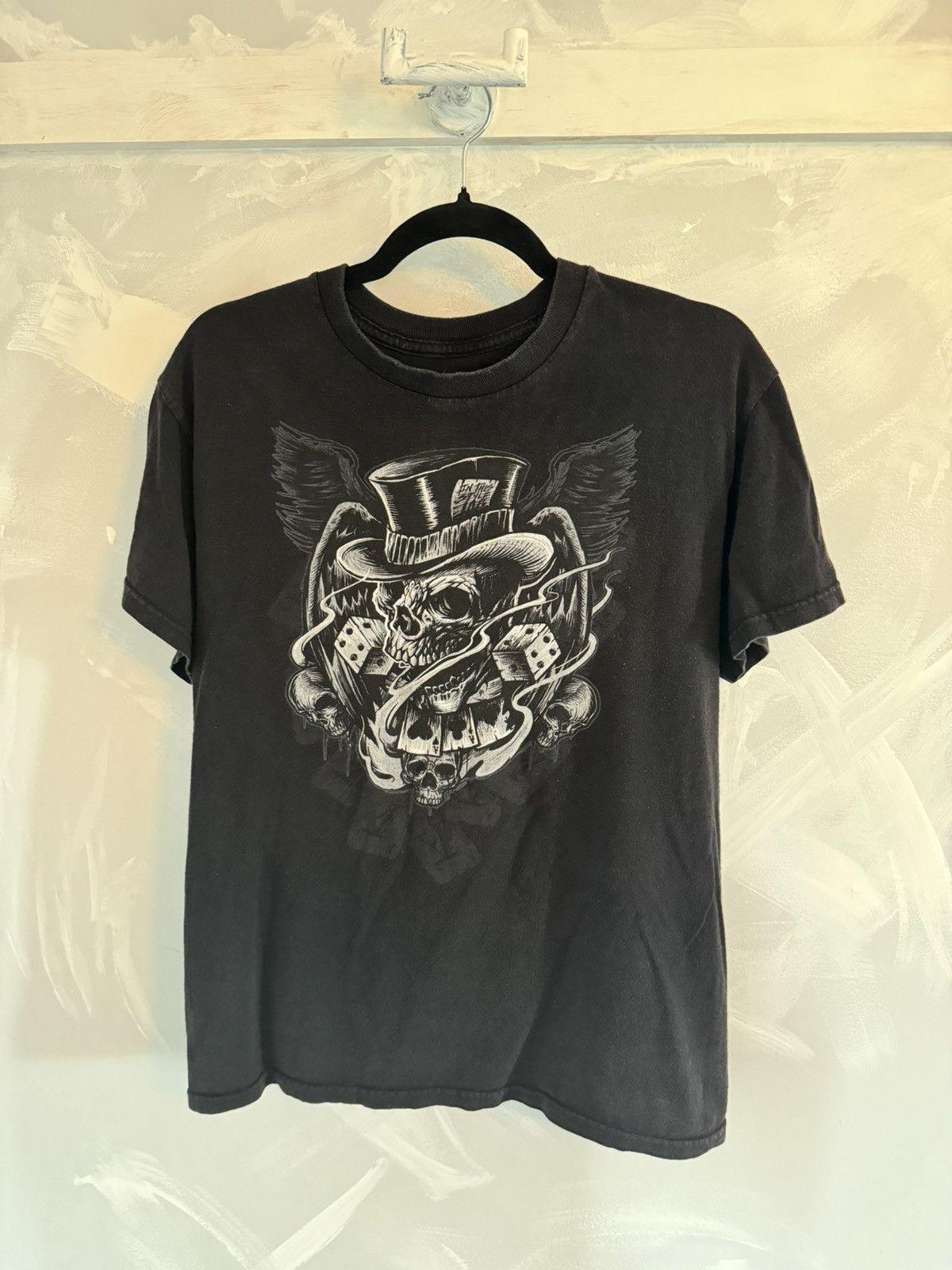 Vintage Action Skull Dice Joker Gambler Affliction Shirt Vintage Hoodie, Sweatshirt | PodTeesHub.com