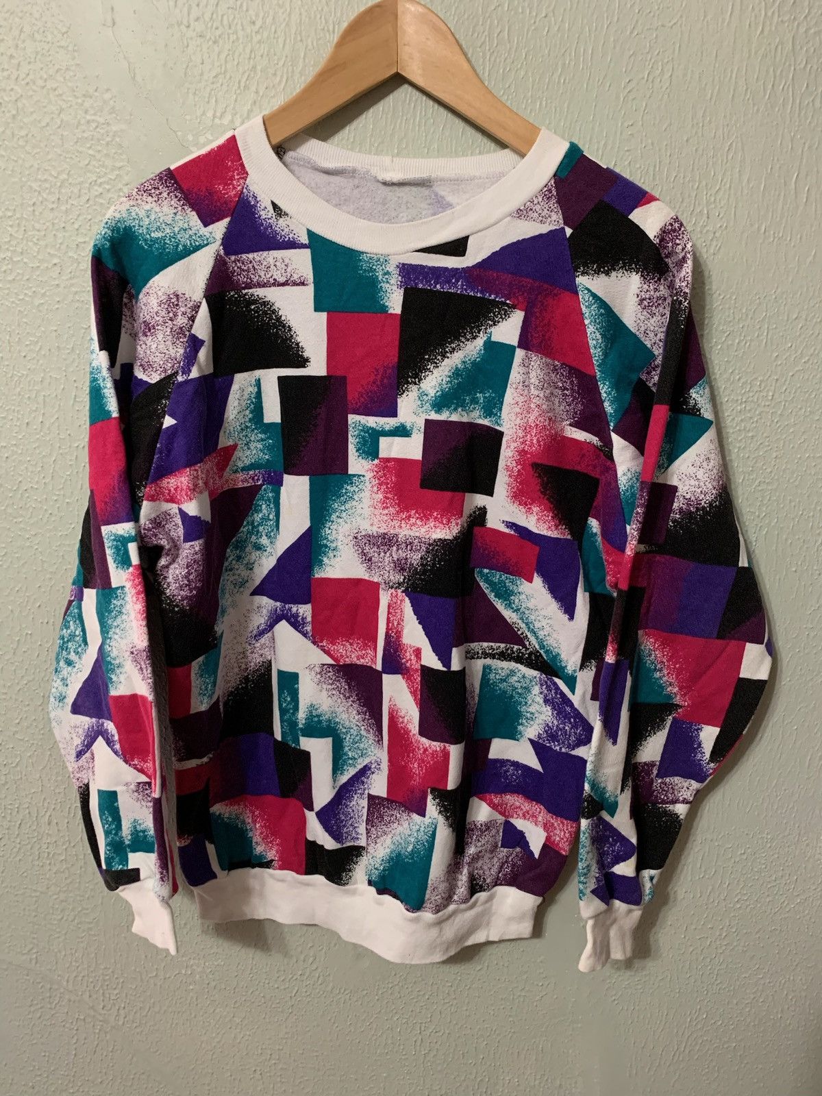Vintage Crewneck Rainbow Shard Geometric Art Crewneck T-Shirts, Hoodie, Sweatshirt | PodTeesHub.com