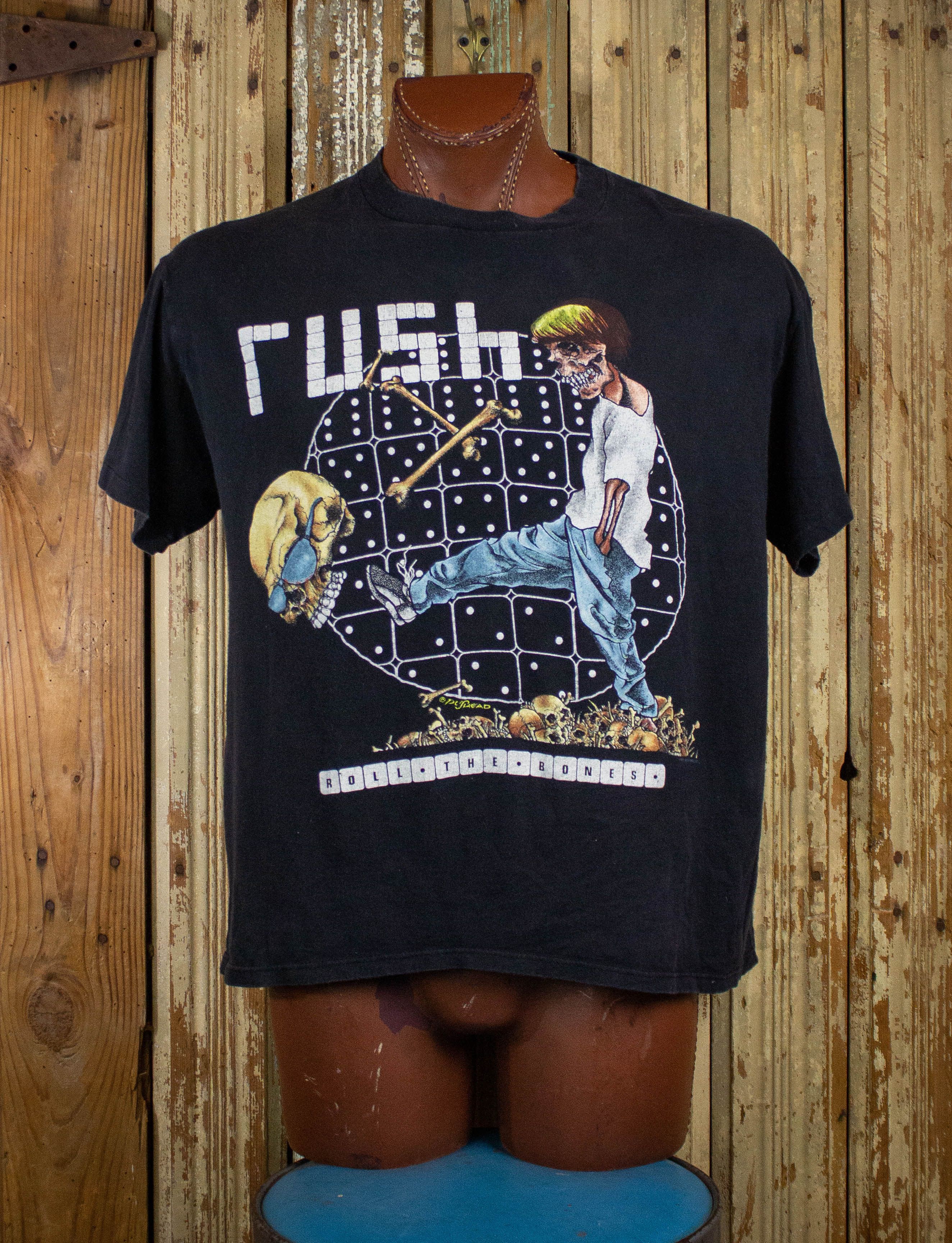 Vintage Rush Roll The Bones Pushead Concert T Shirt 1991 Hoodie, Sweatshirt | PodTeesHub.com