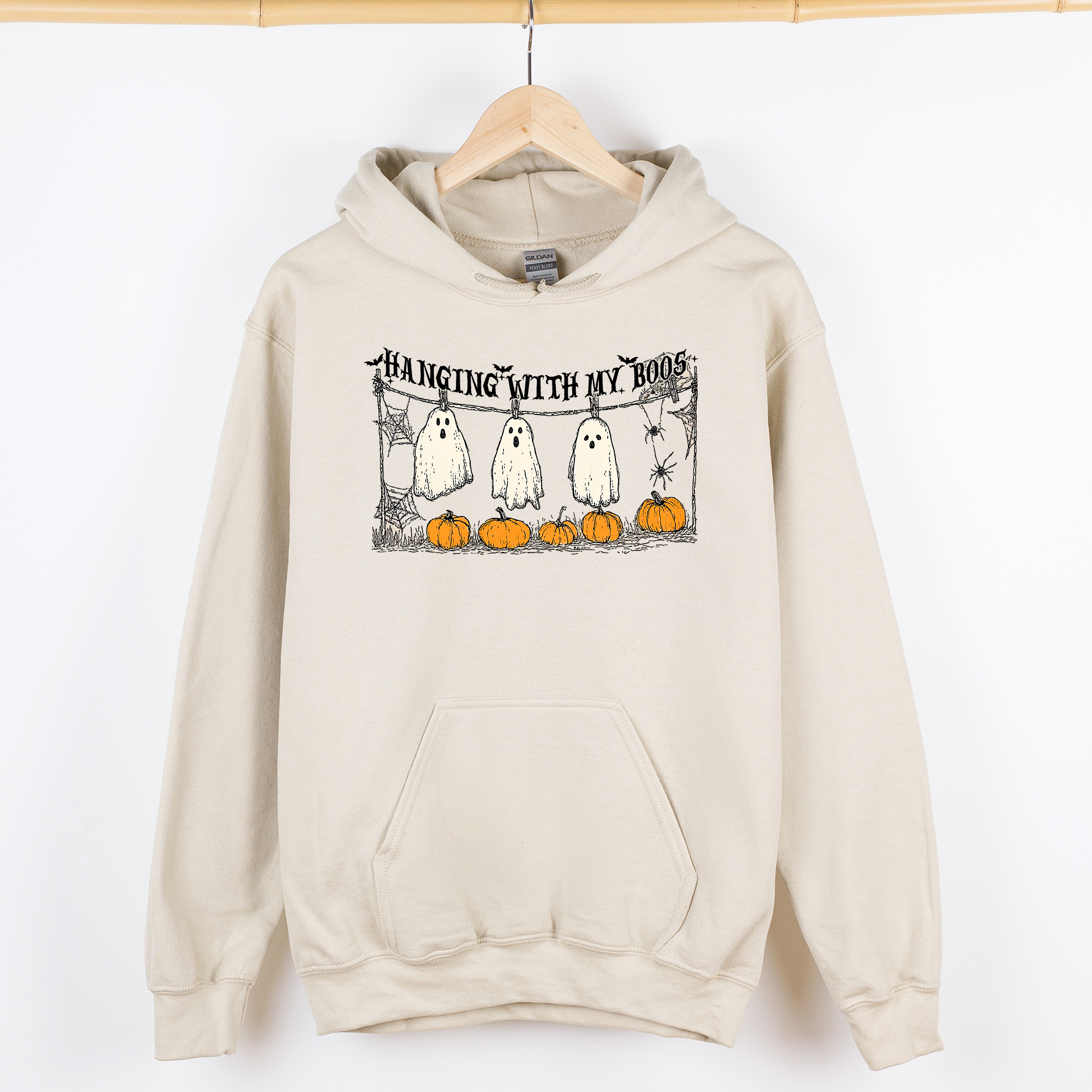 Hanging with My Boos, Ghosts, Halloween Pumpkins Hoodie T-Shirts, Sweatshirt | PodTeesHub.com
