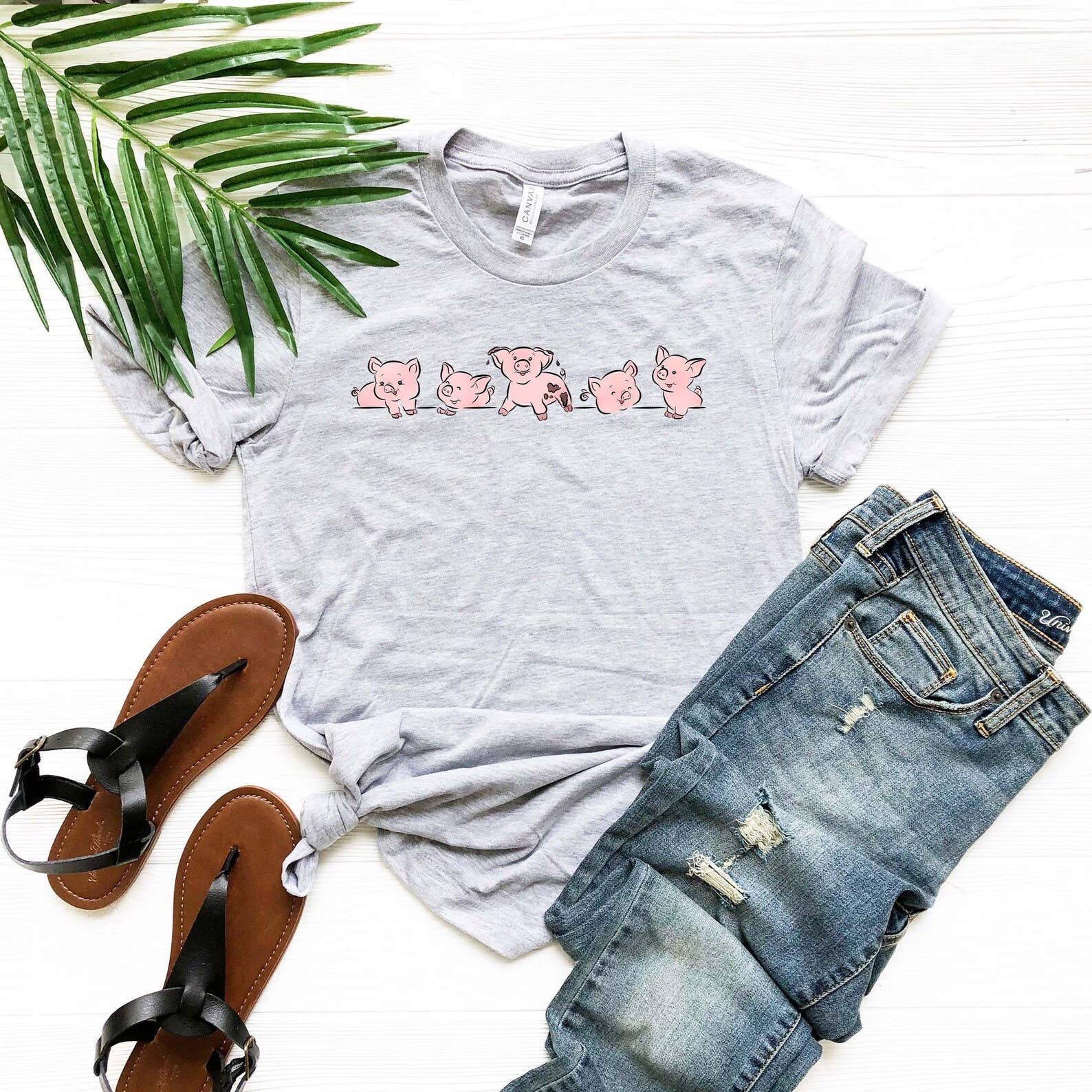Cute Pigs T-Shirt Hoodie, Sweatshirt | PodTeesHub.com