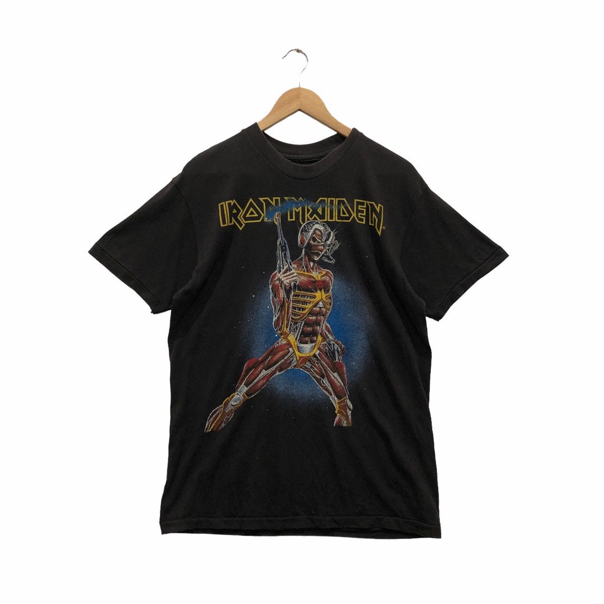 Vintage Iron Maiden Somewhere On Tour 1987 T Shirt Hoodie, Sweatshirt | PodTeesHub.com