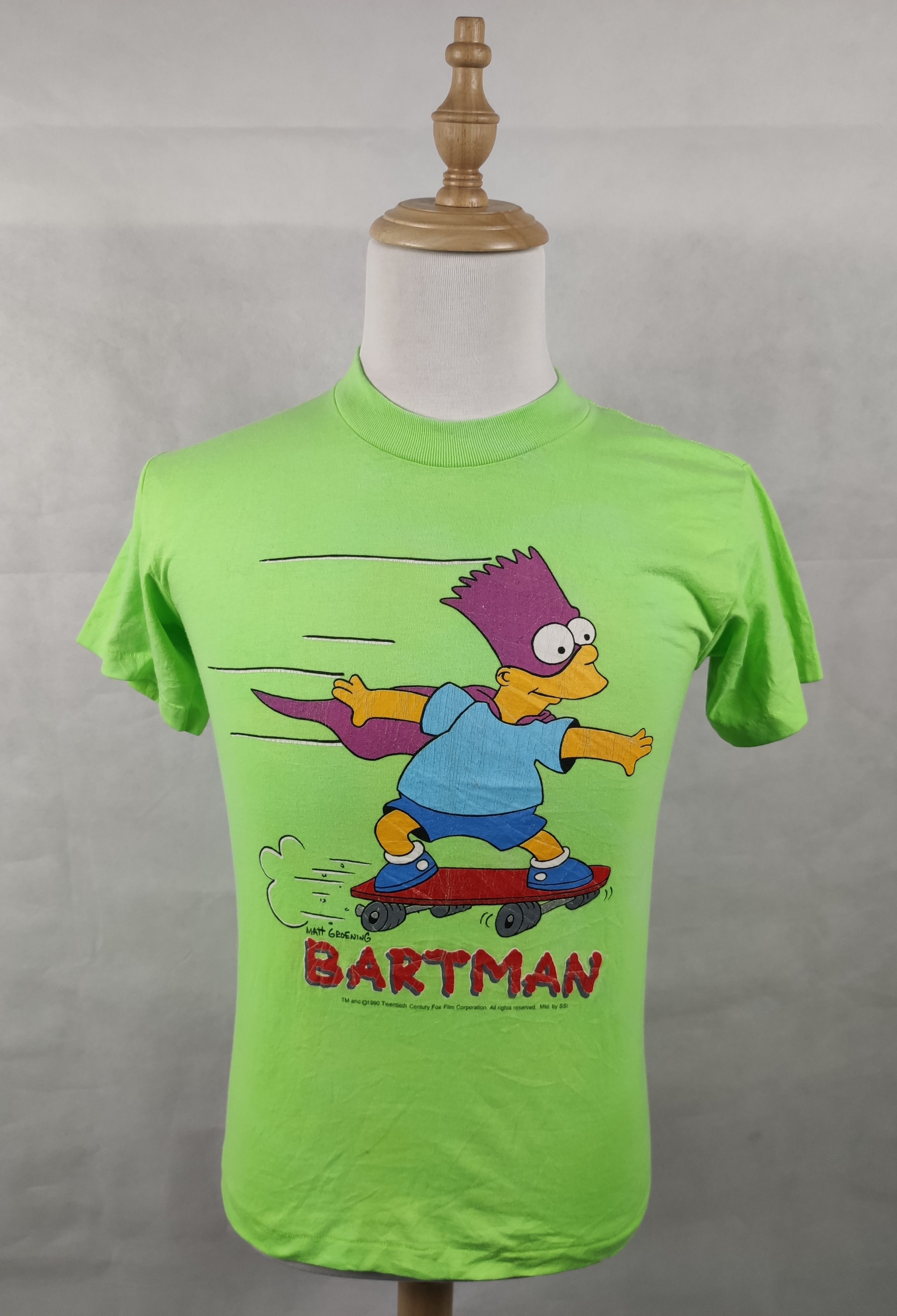 Vintage 90s The Simpsons Bartman Bart Simpson Tee Hoodie, Sweatshirt | PodTeesHub.com