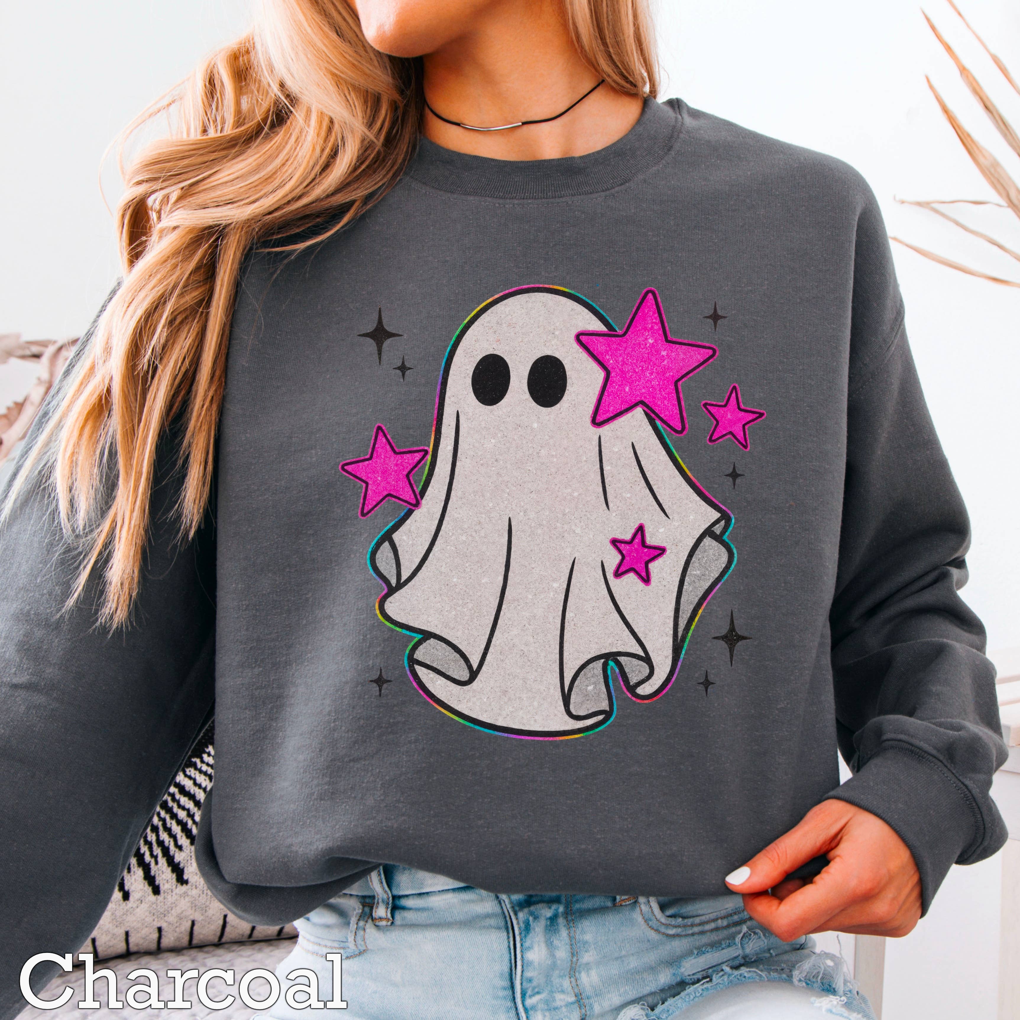 Preppy Ghost Halloween 2025 Graphic Sweatshirt T-Shirts, Hoodie | PodTeesHub.com