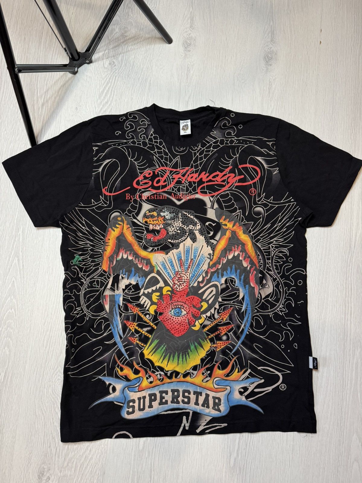 Hardy Vintage Ed Hardy Bulldog Big Logo Y2k 90 S T-Shirts, Hoodie, Sweatshirt