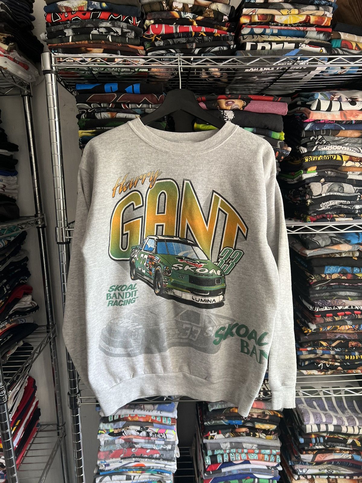 Nascar 90s Harry Gant 33 Scoal Bandit Racing Crewneck T-Shirts, Hoodie, Sweatshirt | PodTeesHub.com