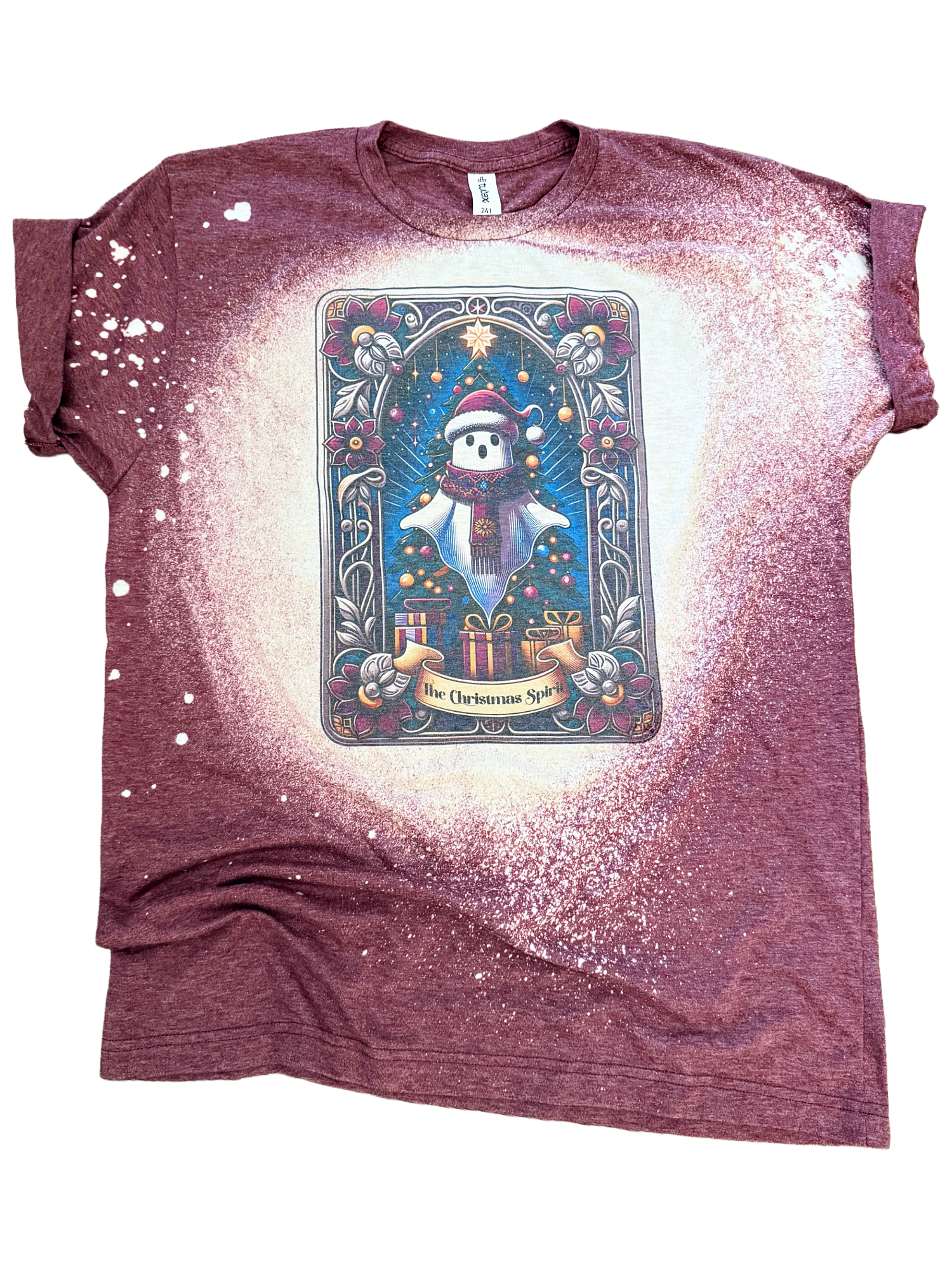 The Christmas Spirit Ghost Tarot Card Tee Hoodie, Sweatshirt | PodTeesHub.com