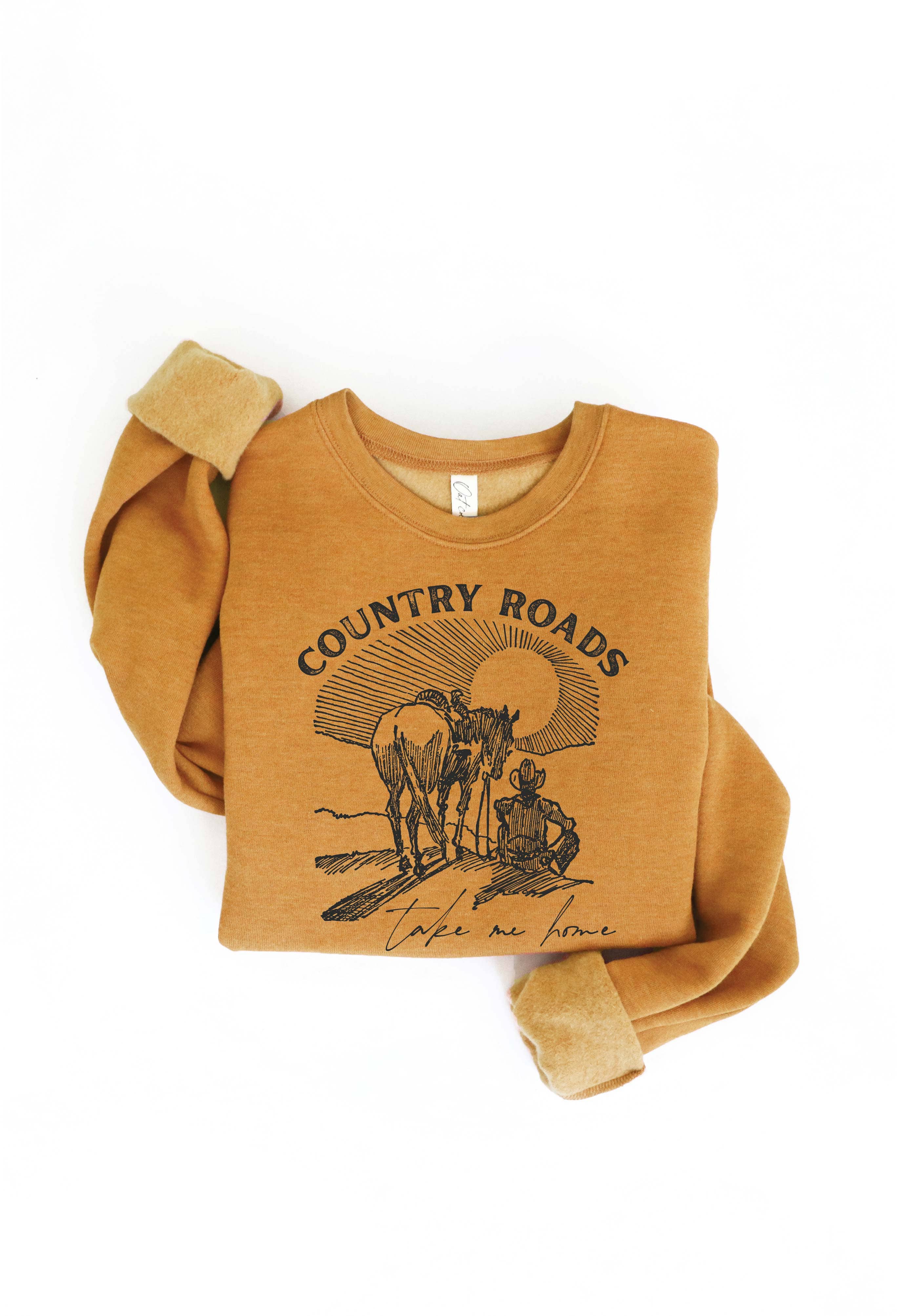 Country Roads Take Me Home Graphic Sweatshirt T-Shirts, Hoodie | PodTeesHub.com