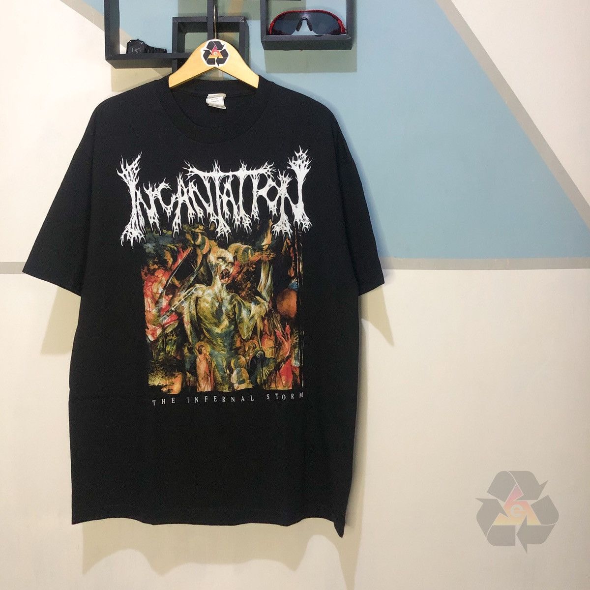 Band Tees Rare Vintage Incantation The Infernal Storm T Shirt Y2k Hoodie, Sweatshirt | PodTeesHub.com