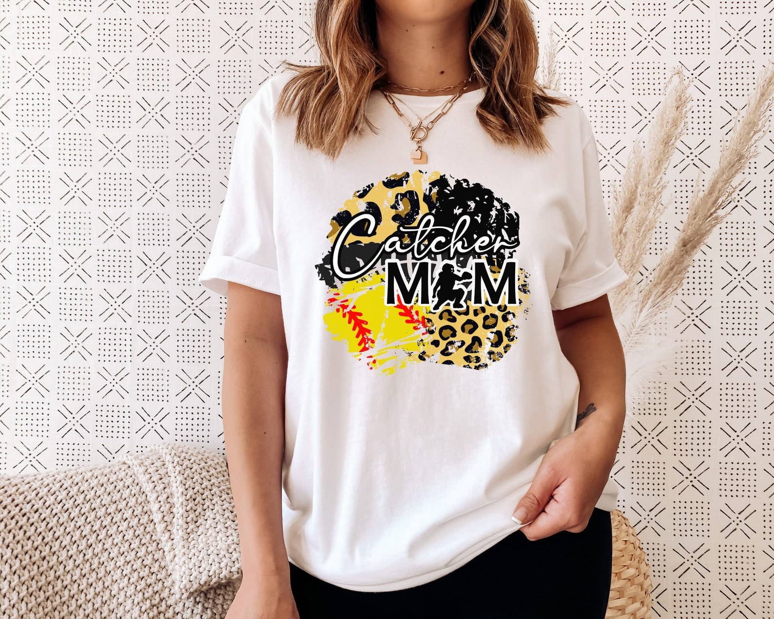 Catcher Mom Softball T-Shirt Hoodie, Sweatshirt | PodTeesHub.com