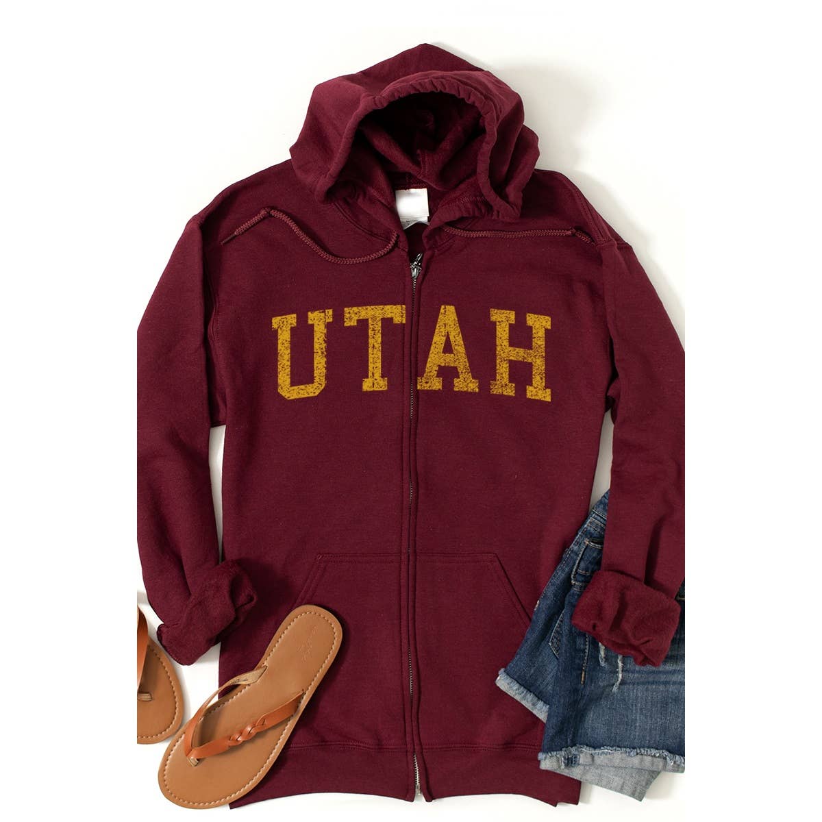 Utah  Vintage Graphic  Hoodie T-Shirts, Sweatshirt | PodTeesHub.com