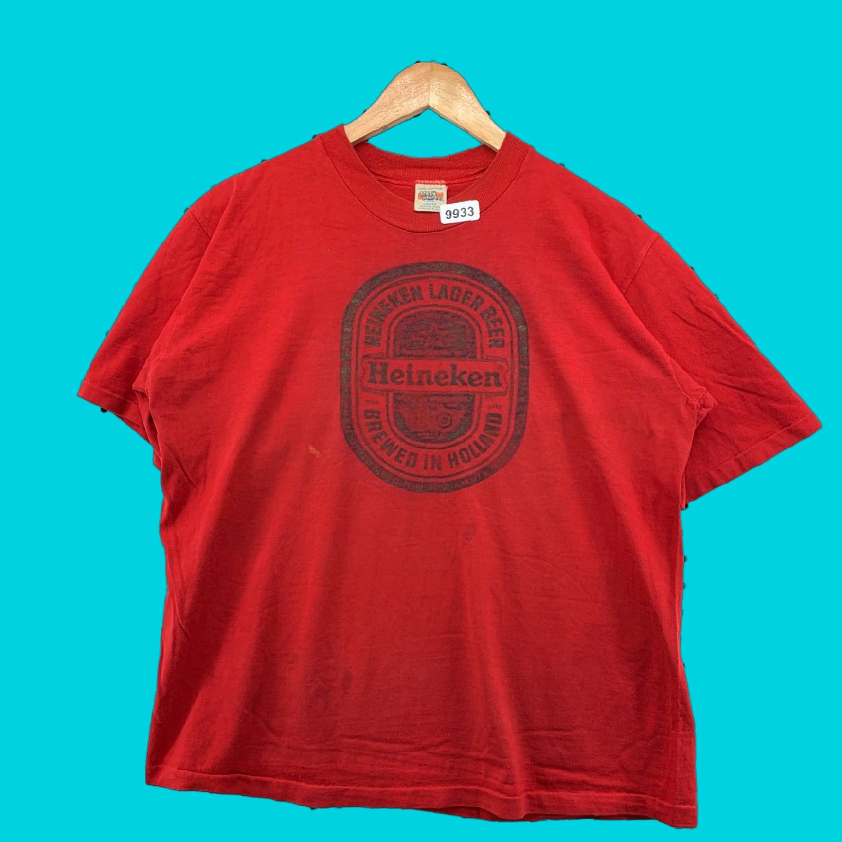 Vintage Crazy Shirts Heineken Logo Shirt Mens M Red 70s 80s Beer Art 21 5x26 Hoodie, Sweatshirt | PodTeesHub.com