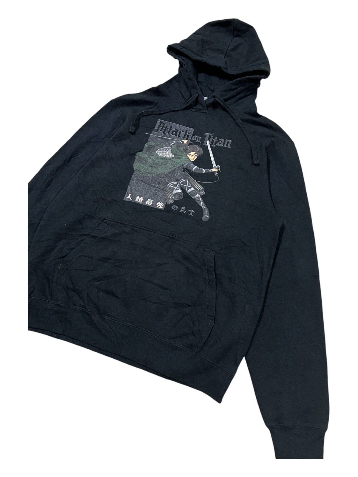 Japanese Brand X Vintage Vintage Levi Ackerman Attack On Titan Manga Hoodie T-Shirts, Sweatshirt | PodTeesHub.com