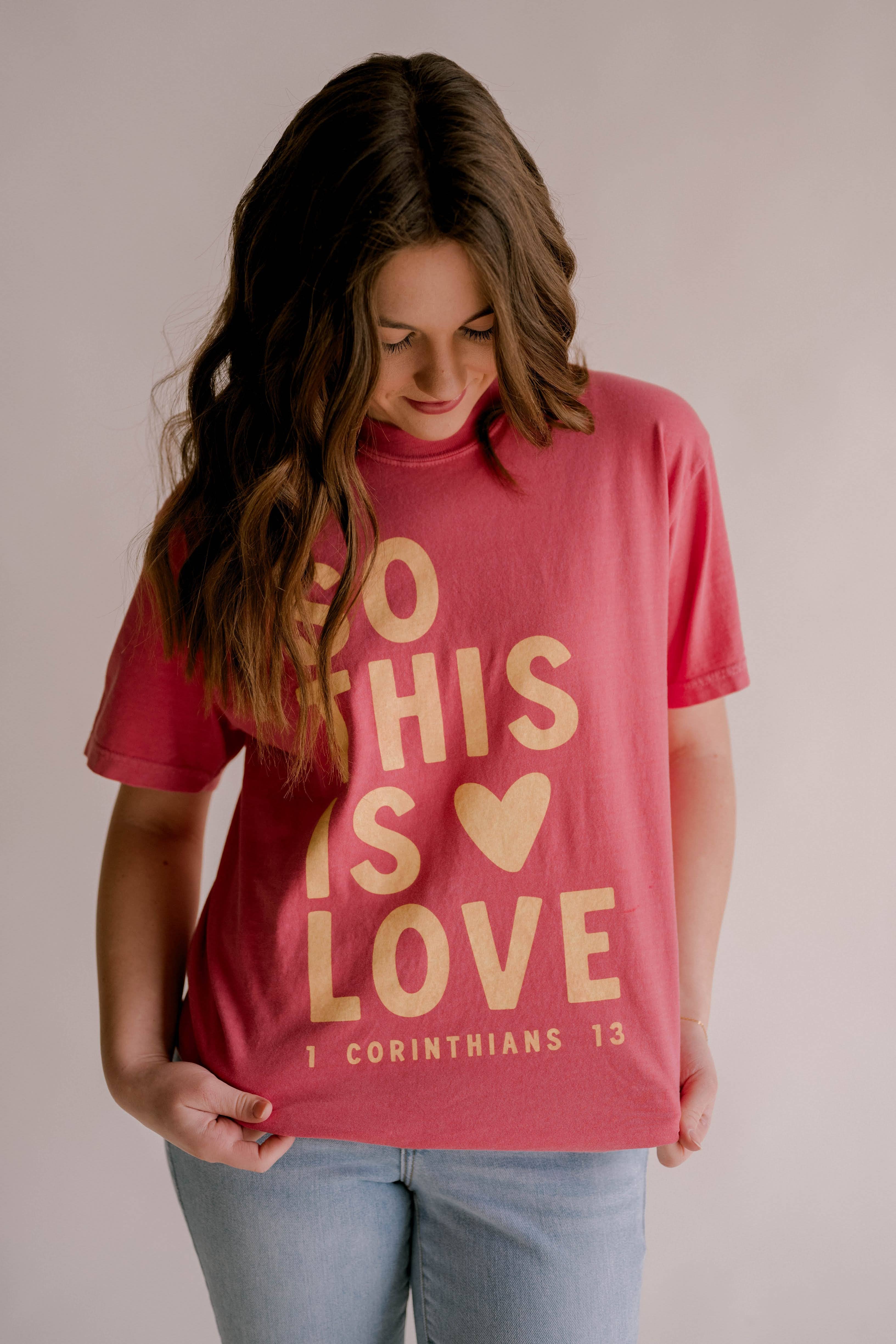 So This Is Love Tee | Women's Christian Tee Hoodie, Sweatshirt | PodTeesHub.com