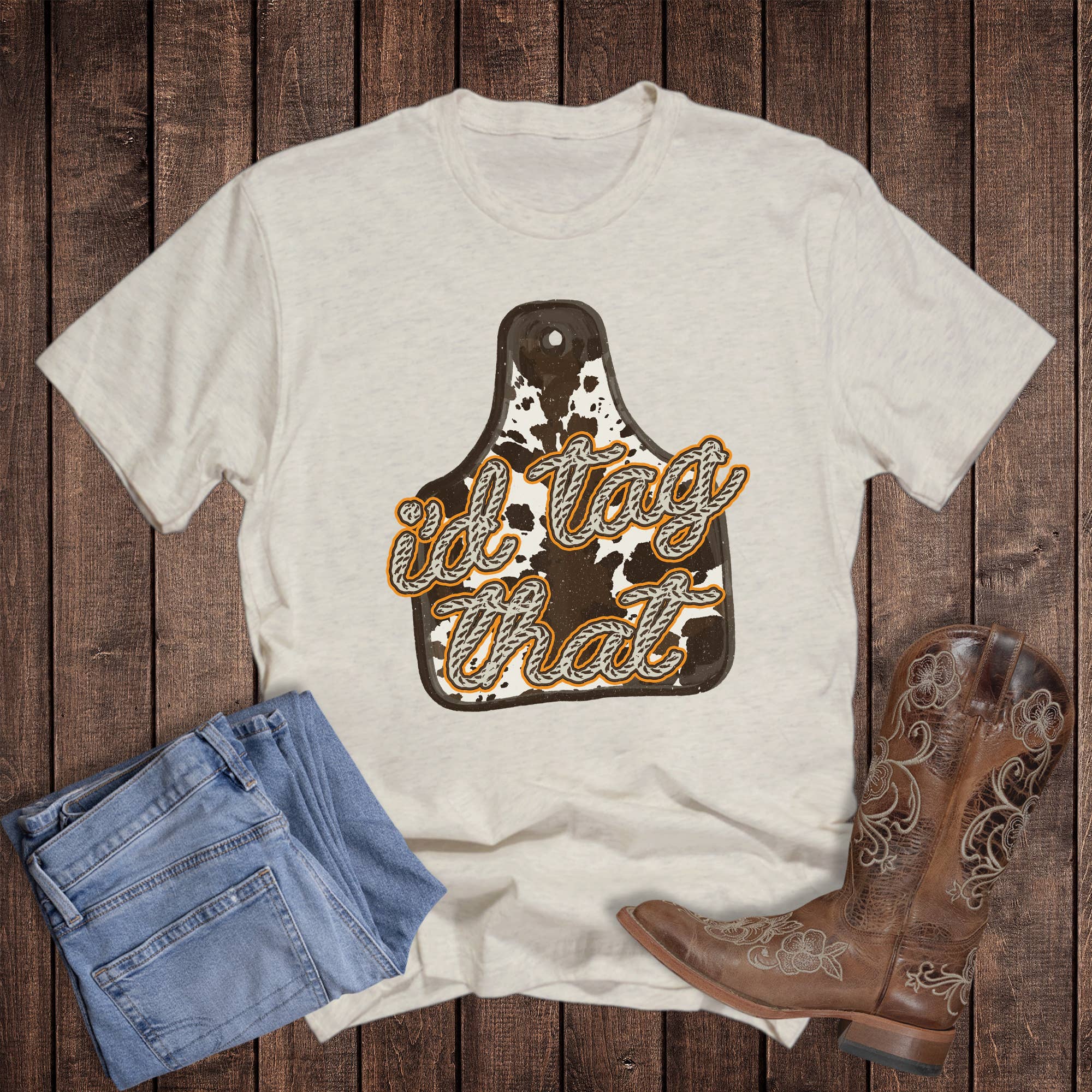 Western Funny I'd Tag That Graphic Tee Hoodie, Sweatshirt | PodTeesHub.com