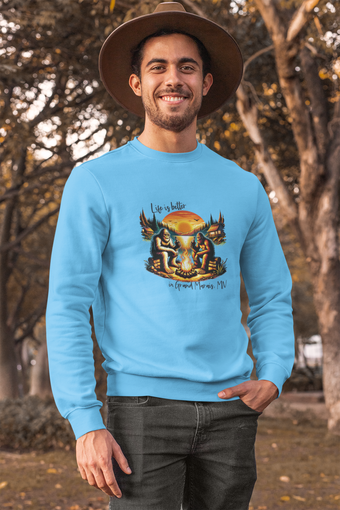 Life Is Better in...Your Location - Bigfoot Sweatshirt T-Shirts, Hoodie | PodTeesHub.com