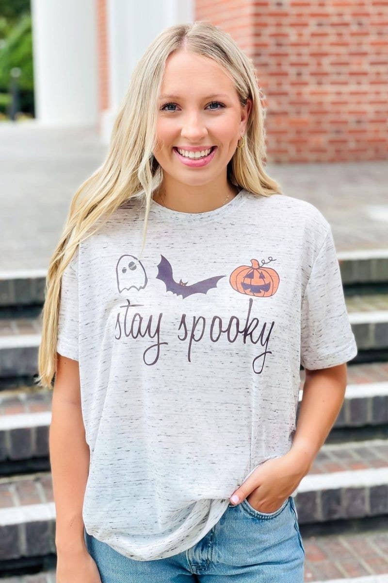 Stay Spooky Marble Tee Hoodie, Sweatshirt | PodTeesHub.com