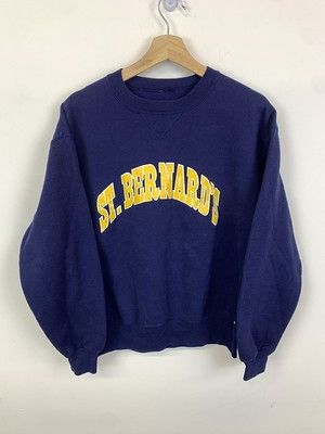 Vintage Crewneck St Bernards College Crewneck 90s Russell Athletic Navy University Crewneck T-Shirts, Hoodie, Sweatshirt