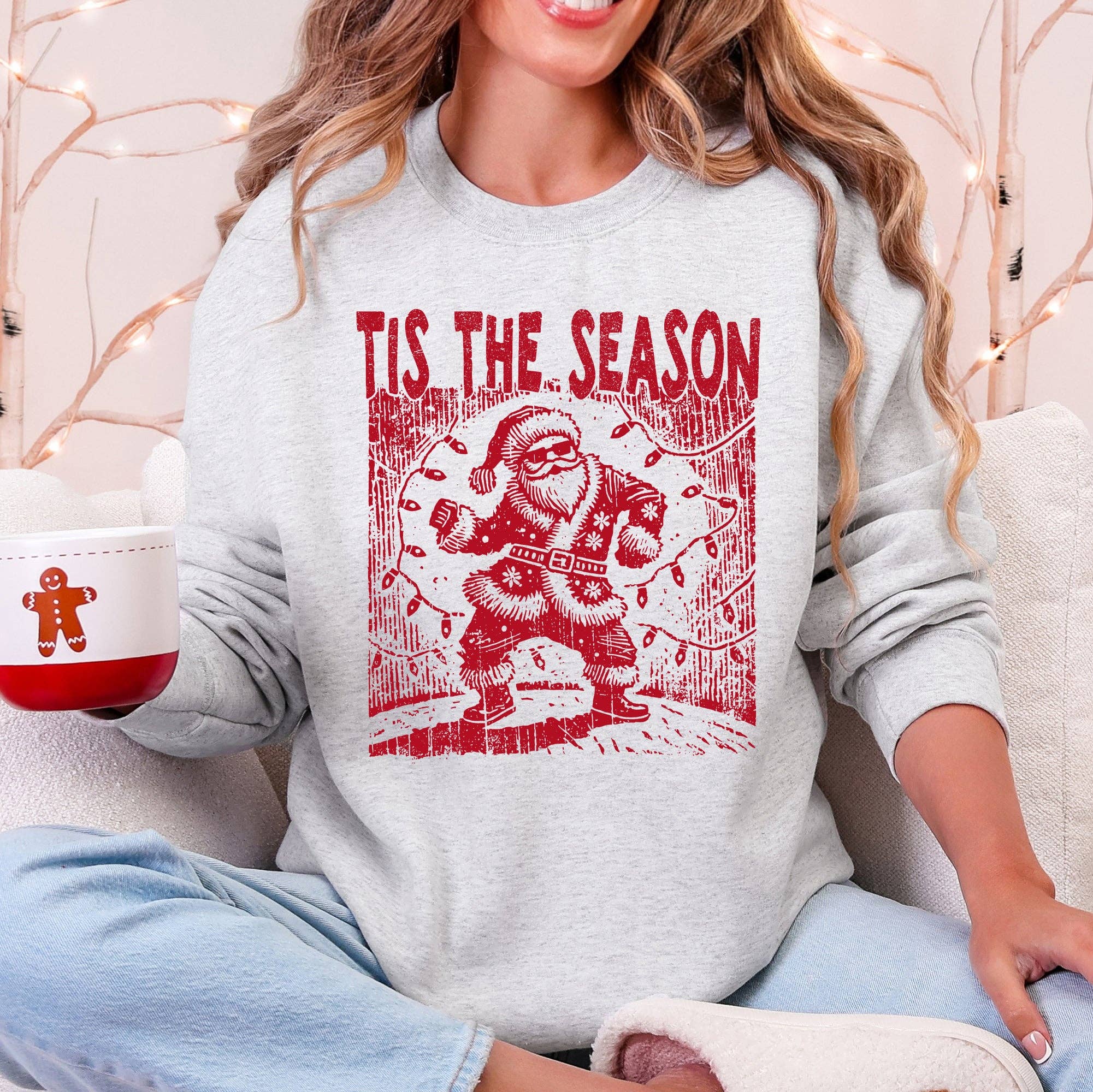 Tis the Season, Dancing Santa, Party, Christmas, Sweatshirt T-Shirts, Hoodie | PodTeesHub.com