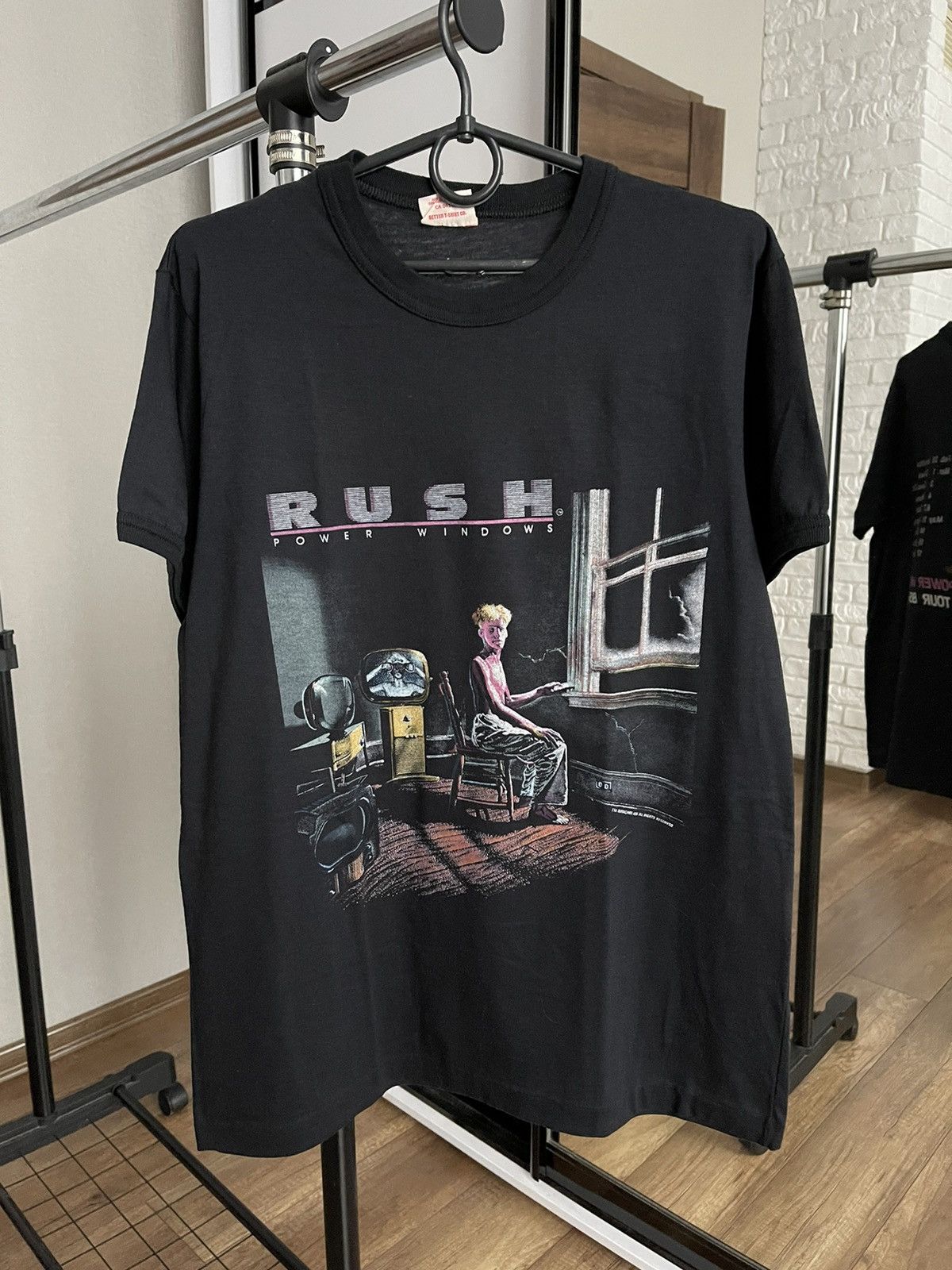 Band Tees 1985 Rush Power Windows Vintage Tour Band T Shirt Tee Hoodie, Sweatshirt | PodTeesHub.com