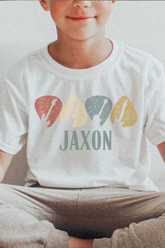 Guitar Picks Personalized Kids Tee Hoodie, Sweatshirt | PodTeesHub.com