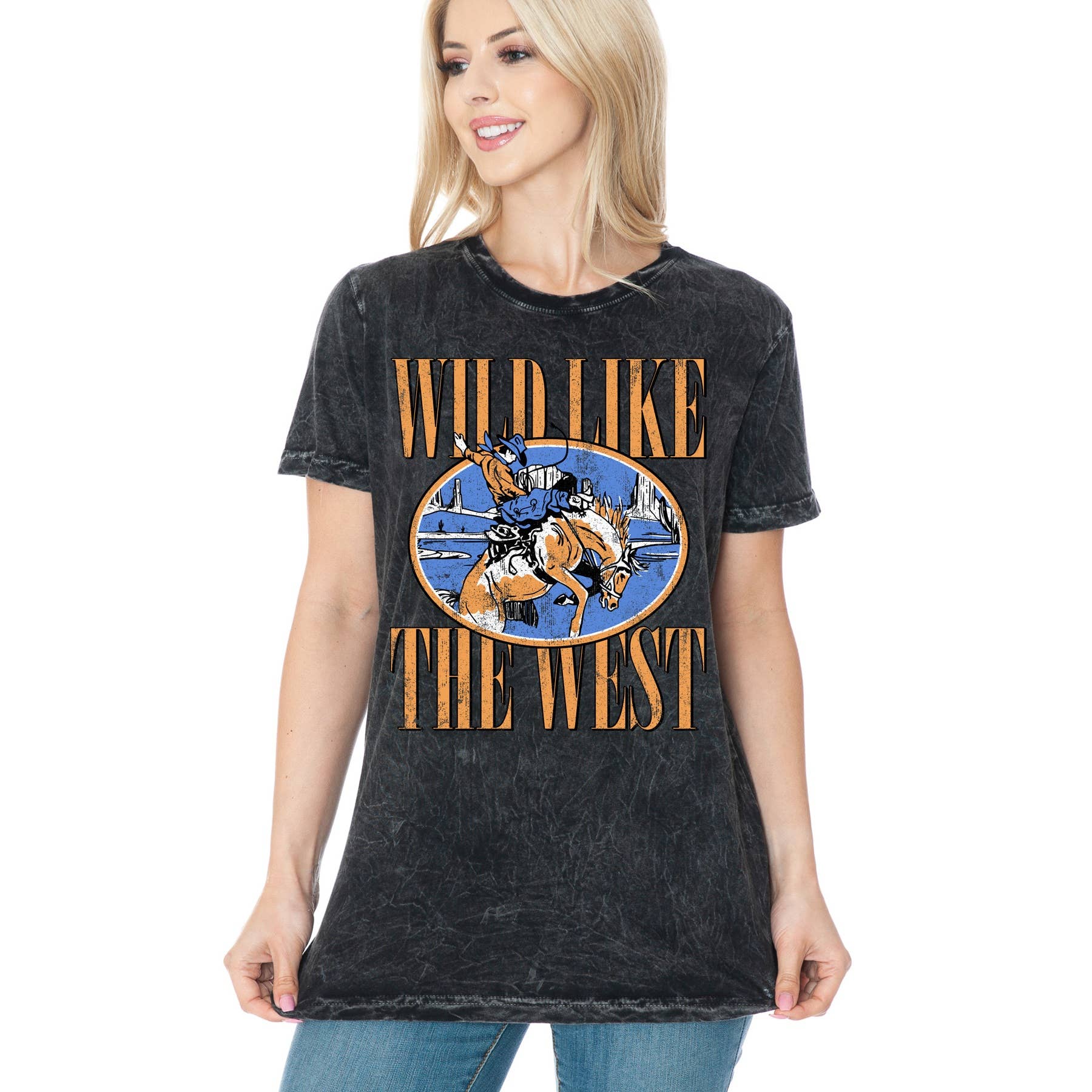 Wild Like the West - Mineral Wash T Shirt Hoodie, Sweatshirt | PodTeesHub.com