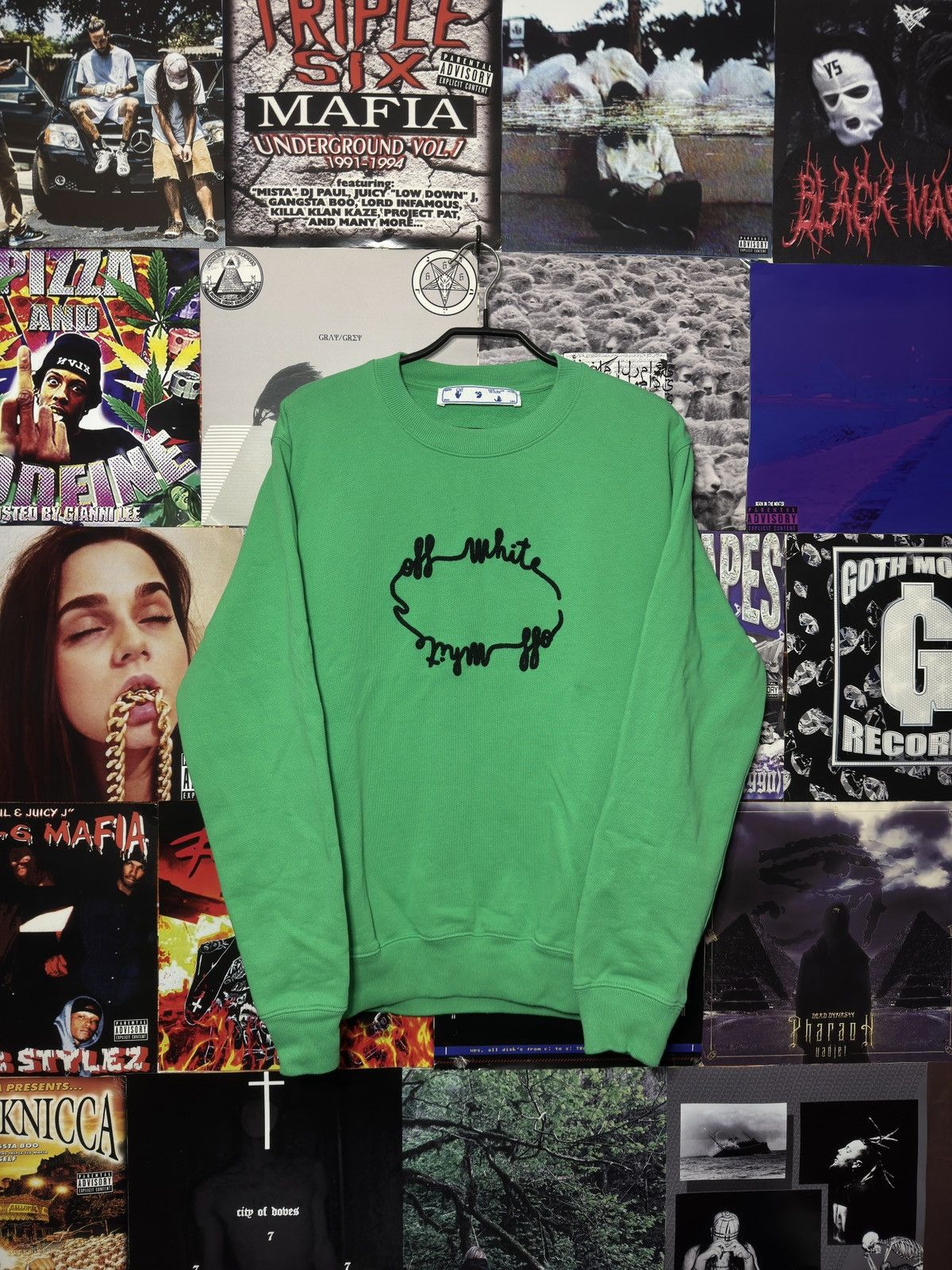 White Off White Circle Logo Sweatshirt T-Shirts, Hoodie | PodTeesHub.com