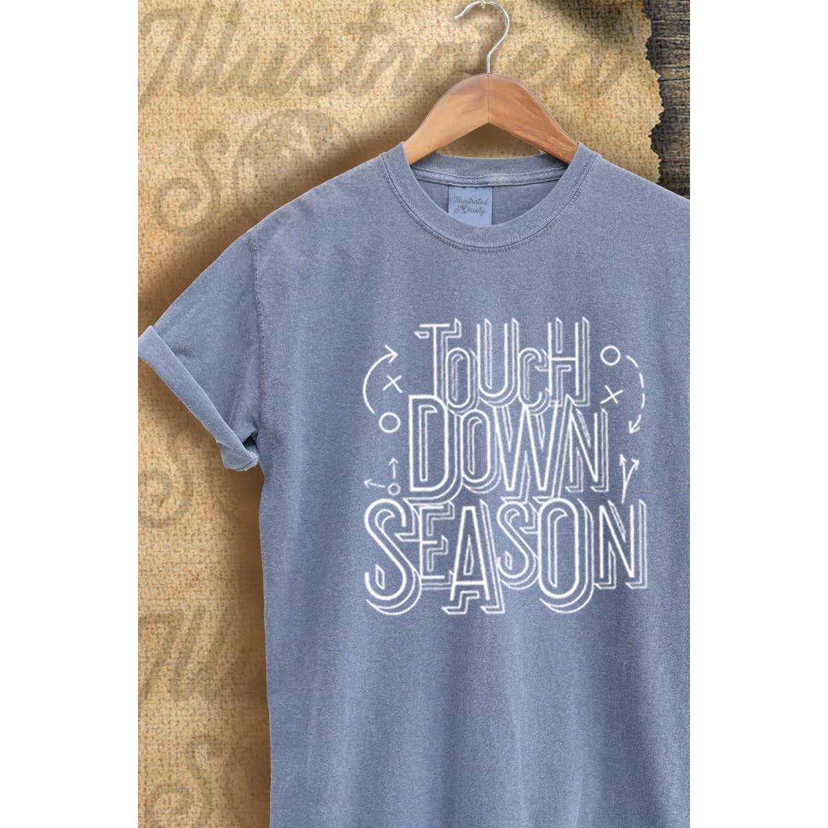 Touchdown Time  Vintage Graphic Tee Hoodie, Sweatshirt | PodTeesHub.com